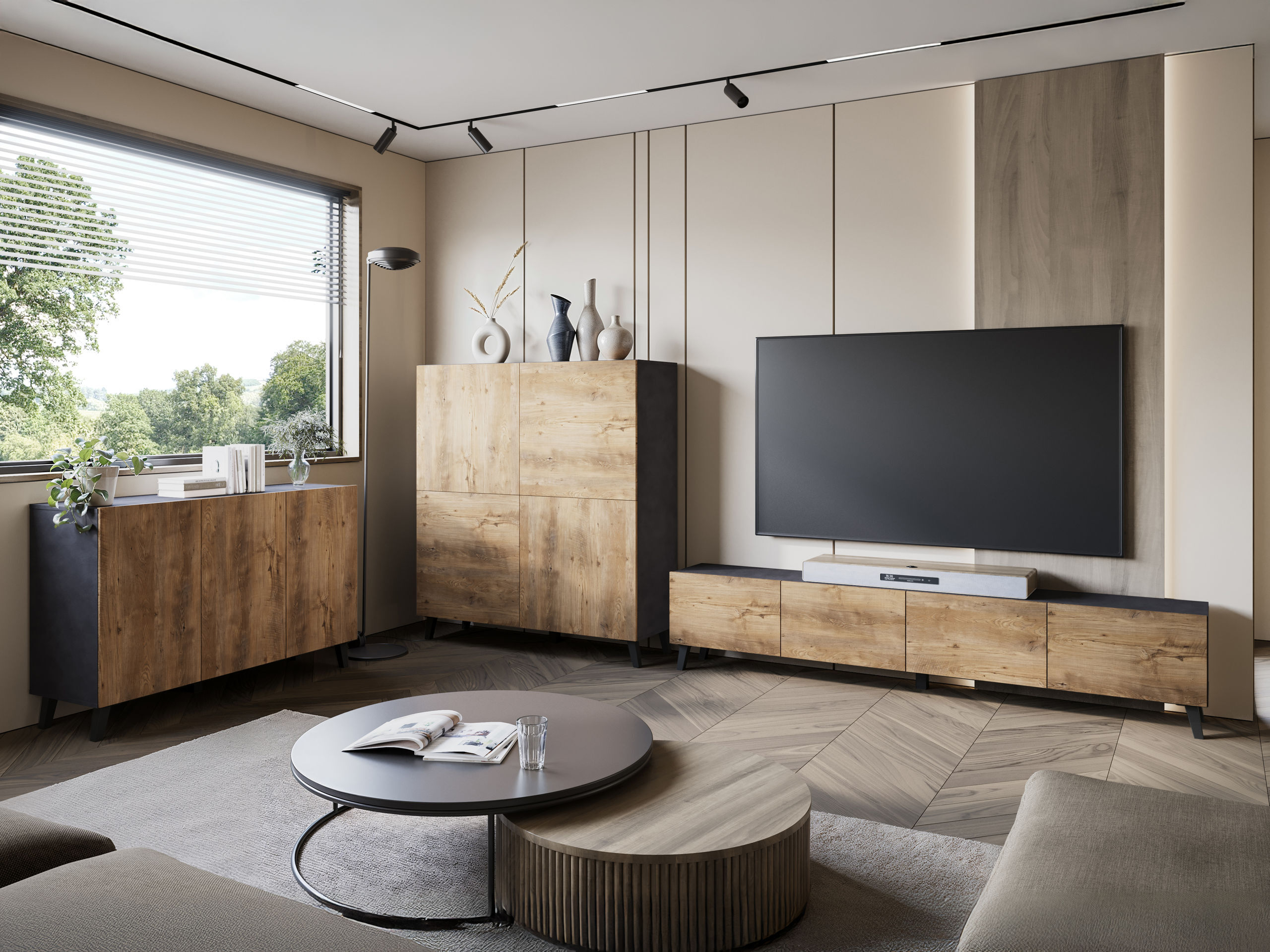 Omarica Levtive 102 (Matera siva + Kostanj)