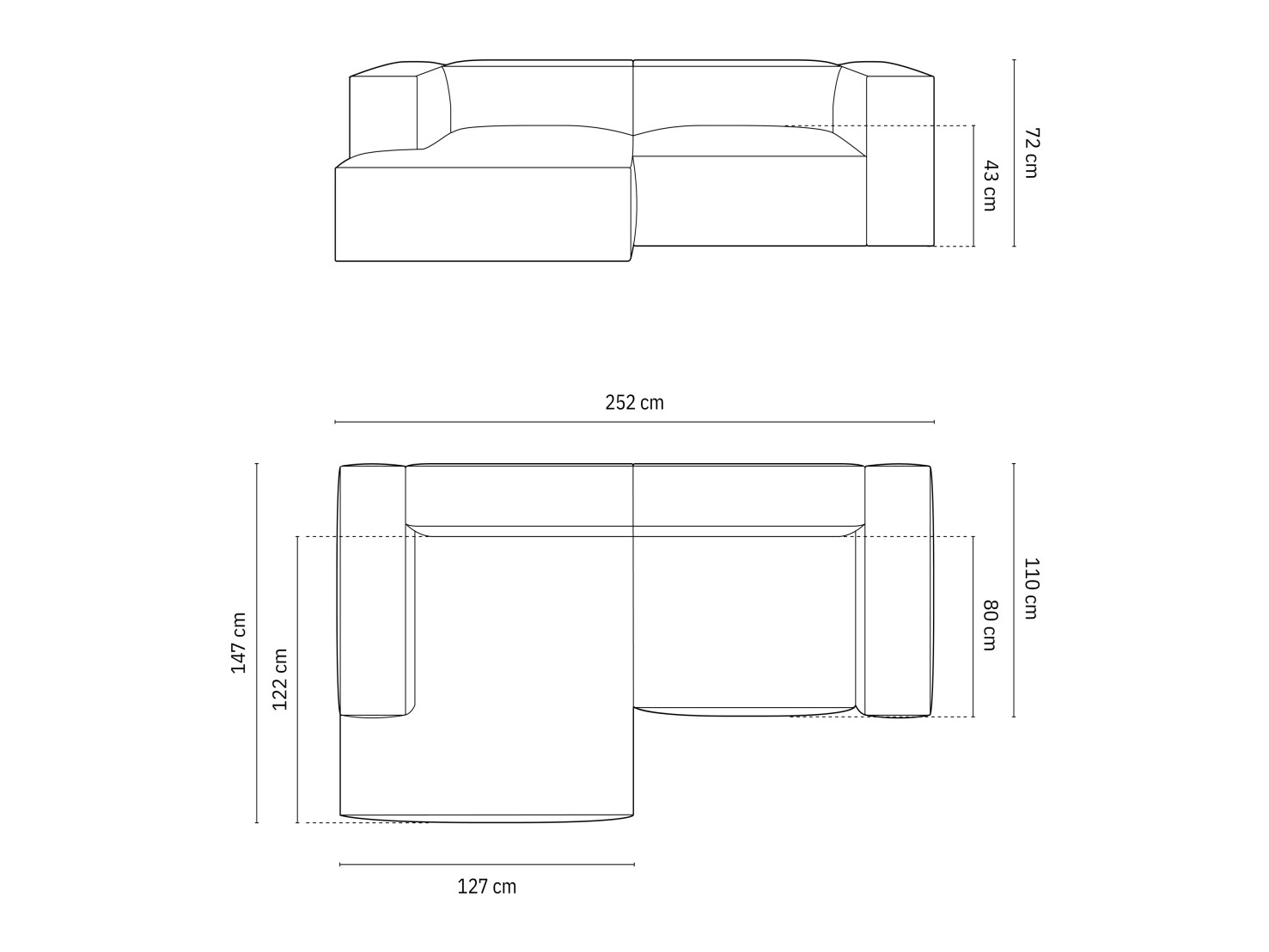 Modularna kotna sedežna garnitura Sonsore 113 (Liberty 13)