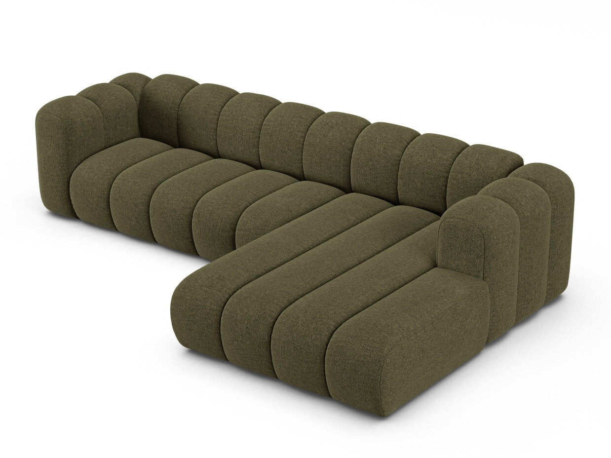 Modularna kotna sedežna garnitura Cirleve 106 (Eden 12 Oliva)