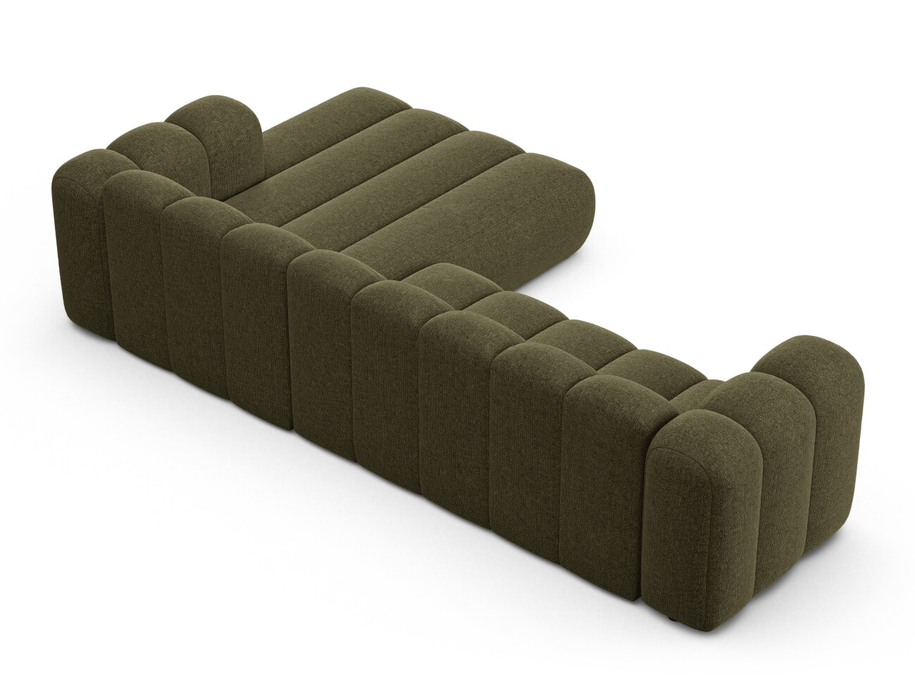 Modularna kotna sedežna garnitura Cirleve 106 (Eden 12 Oliva)