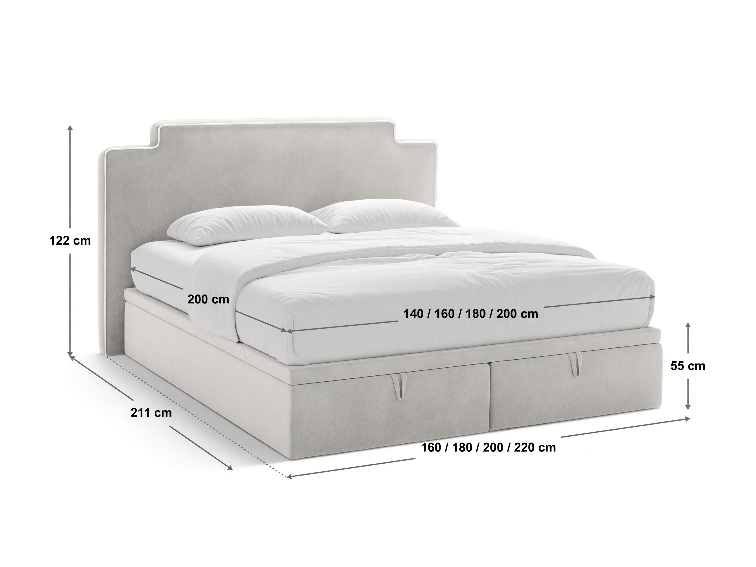 Boxspring postelja Beckley 360 (Magic Velvet 2256 + Magic Velvet 2288)
