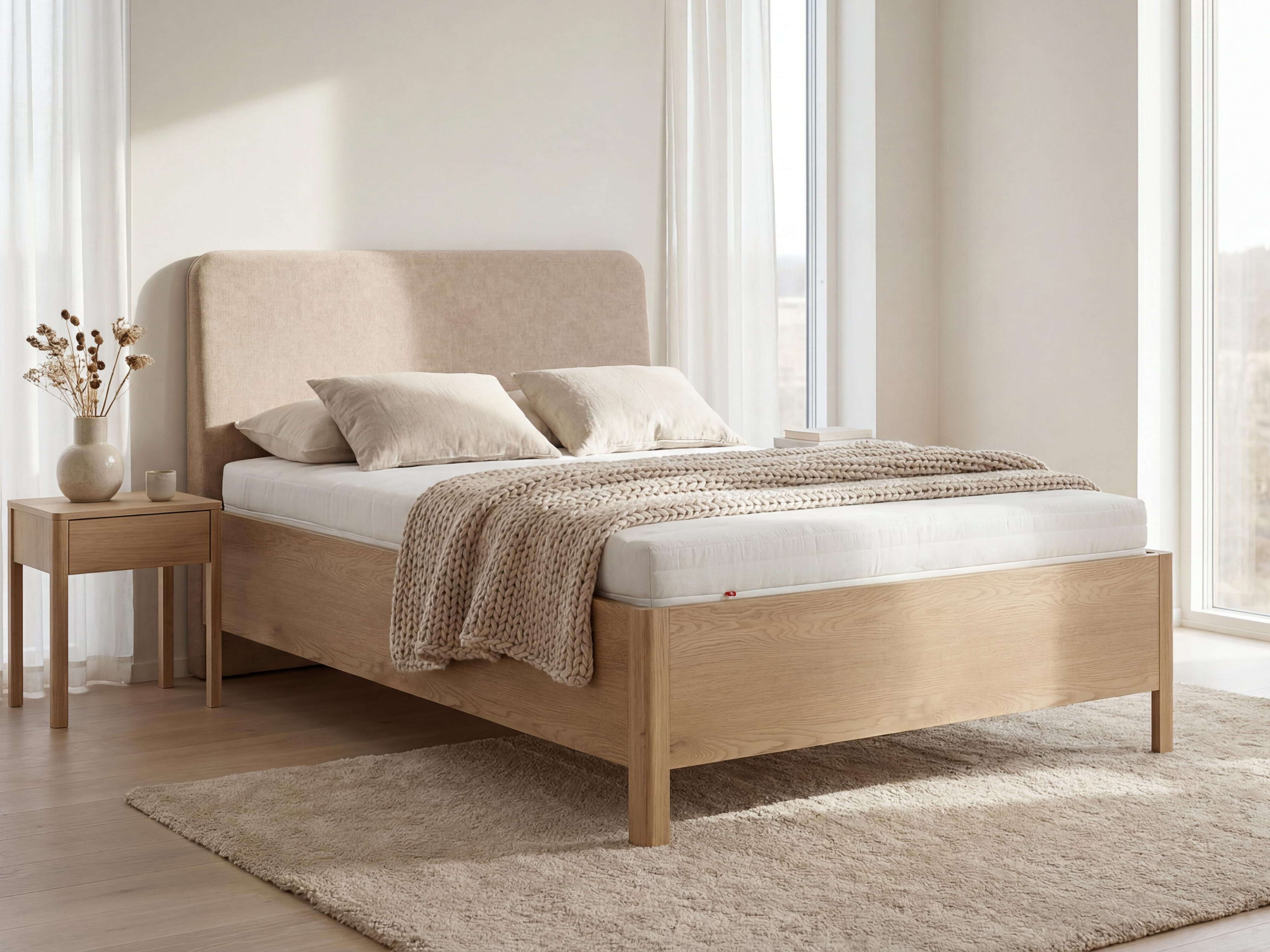 Postelja Ruvcamu 118 (Hrast + Taupe)