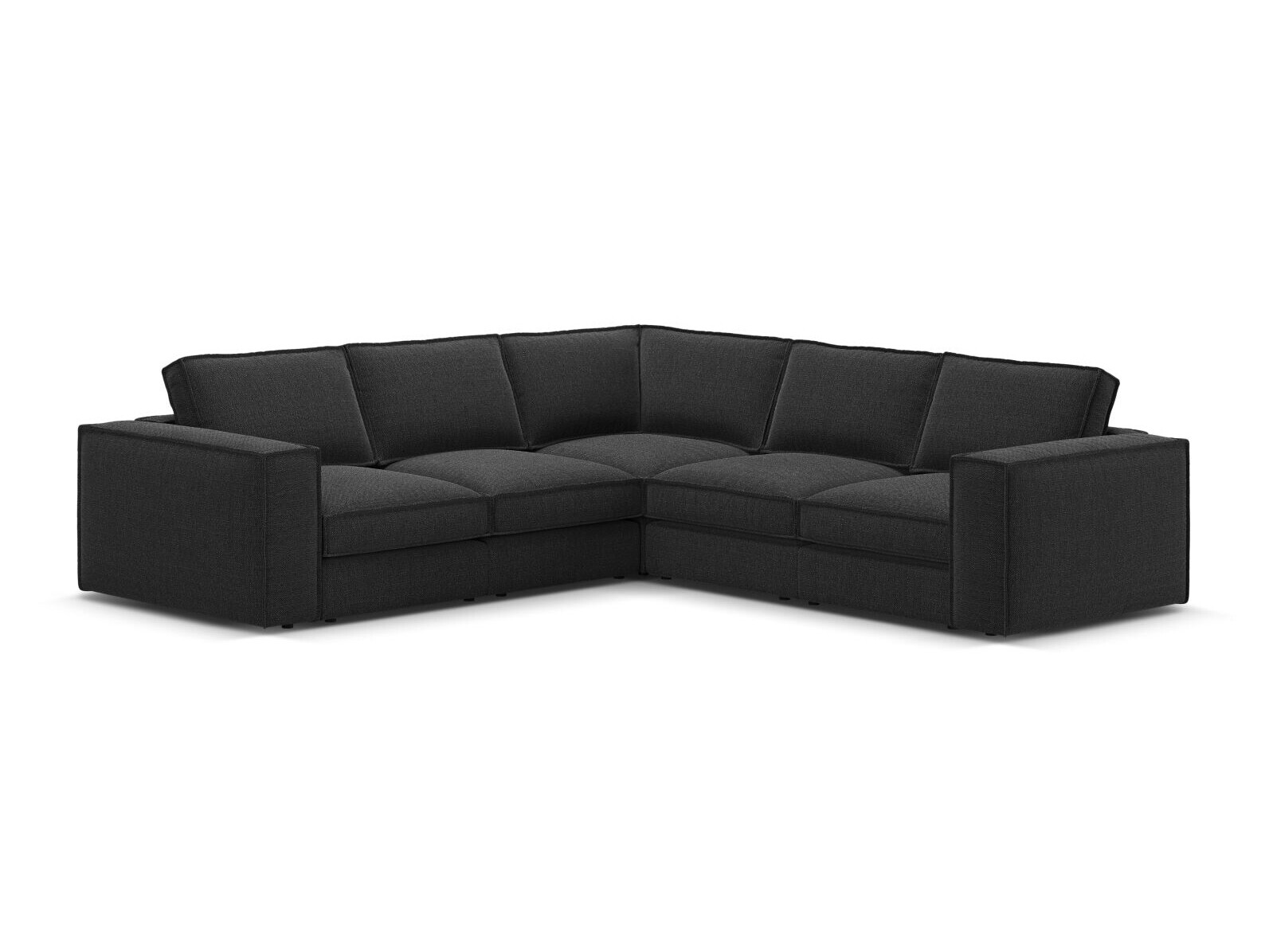 Modularna kotna sedežna garnitura Dalodei 113 (Babel Black)