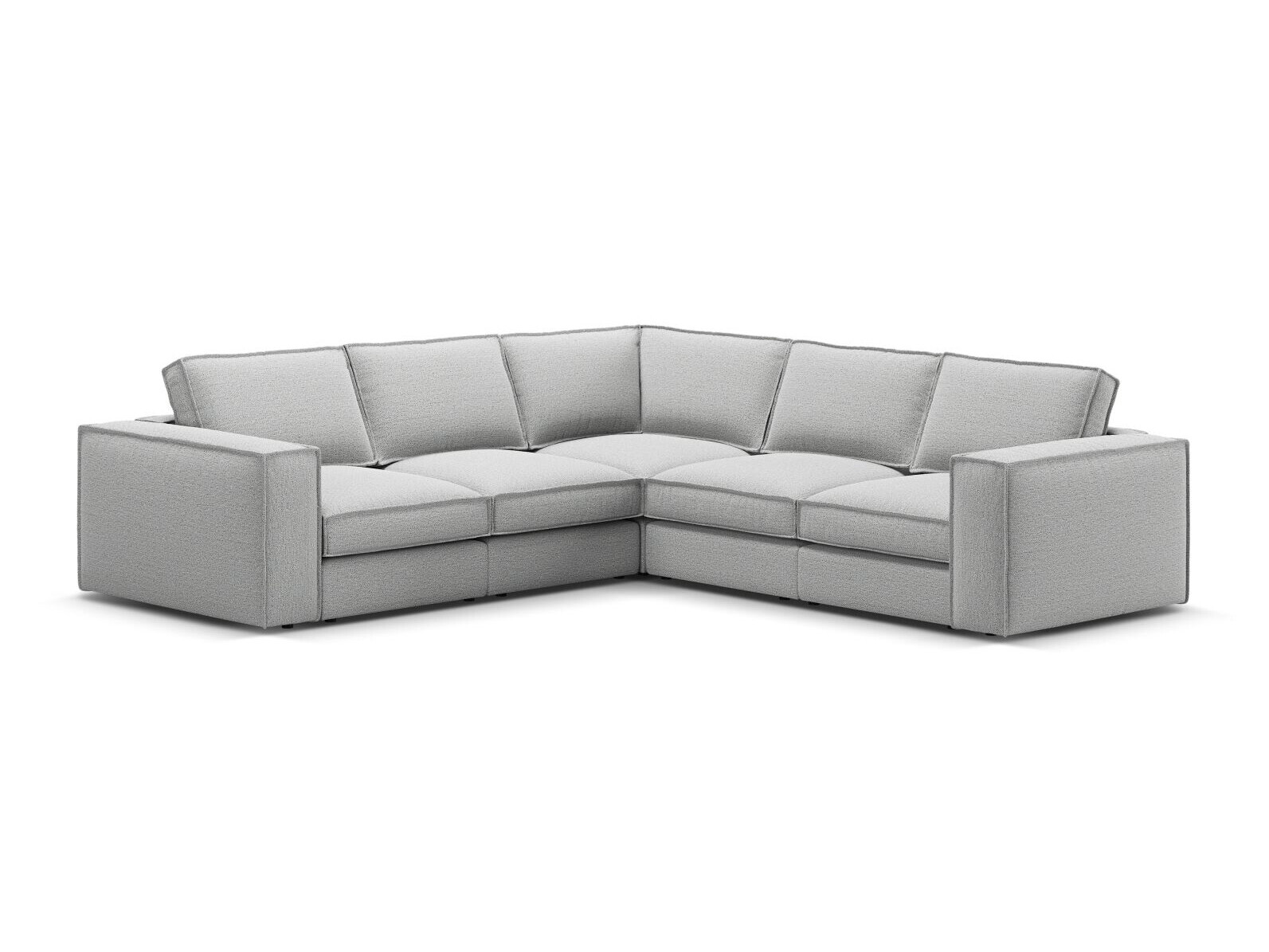 Modularna kotna sedežna garnitura Dalodei 113 (Babel Light grey)