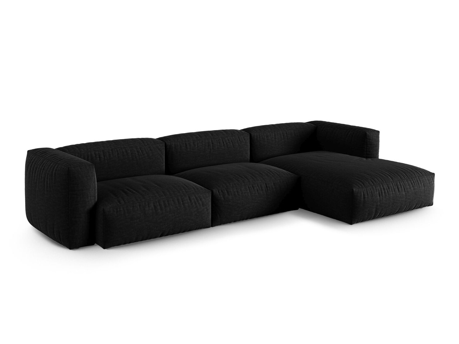 Modularna kotna sedežna garnitura Sorcoro 121 (Boston Black)