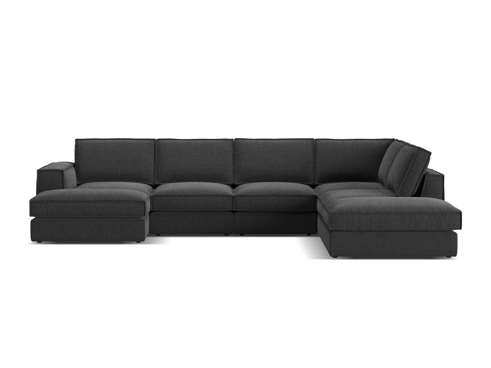 Modularna kotna sedežna garnitura Dalodei 114 (Babel Black)