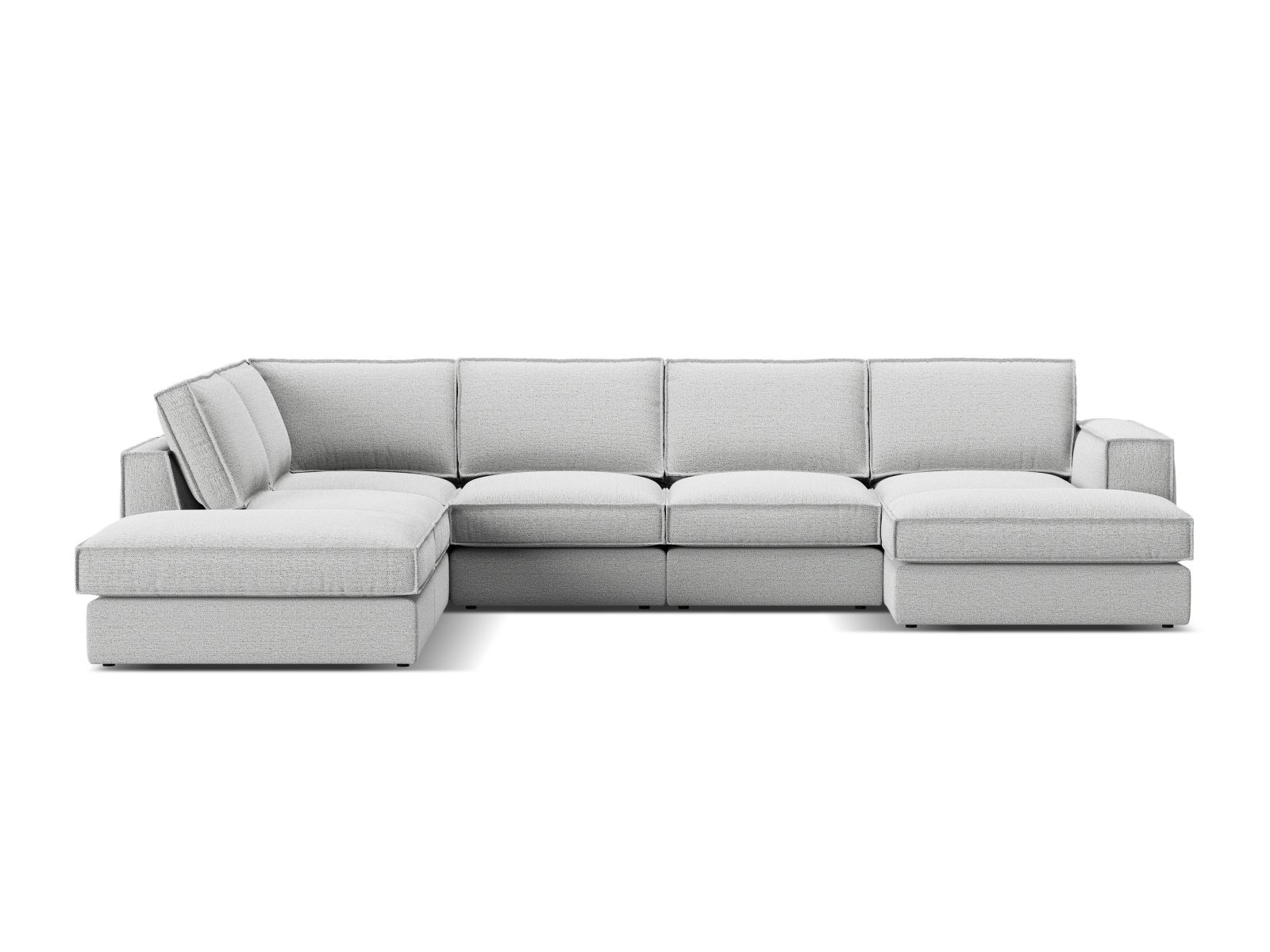 Modularna kotna sedežna garnitura Dalodei 114 (Babel Light grey)