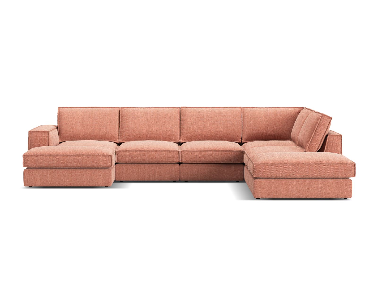 Modularna kotna sedežna garnitura Dalodei 114 (Babel Red)