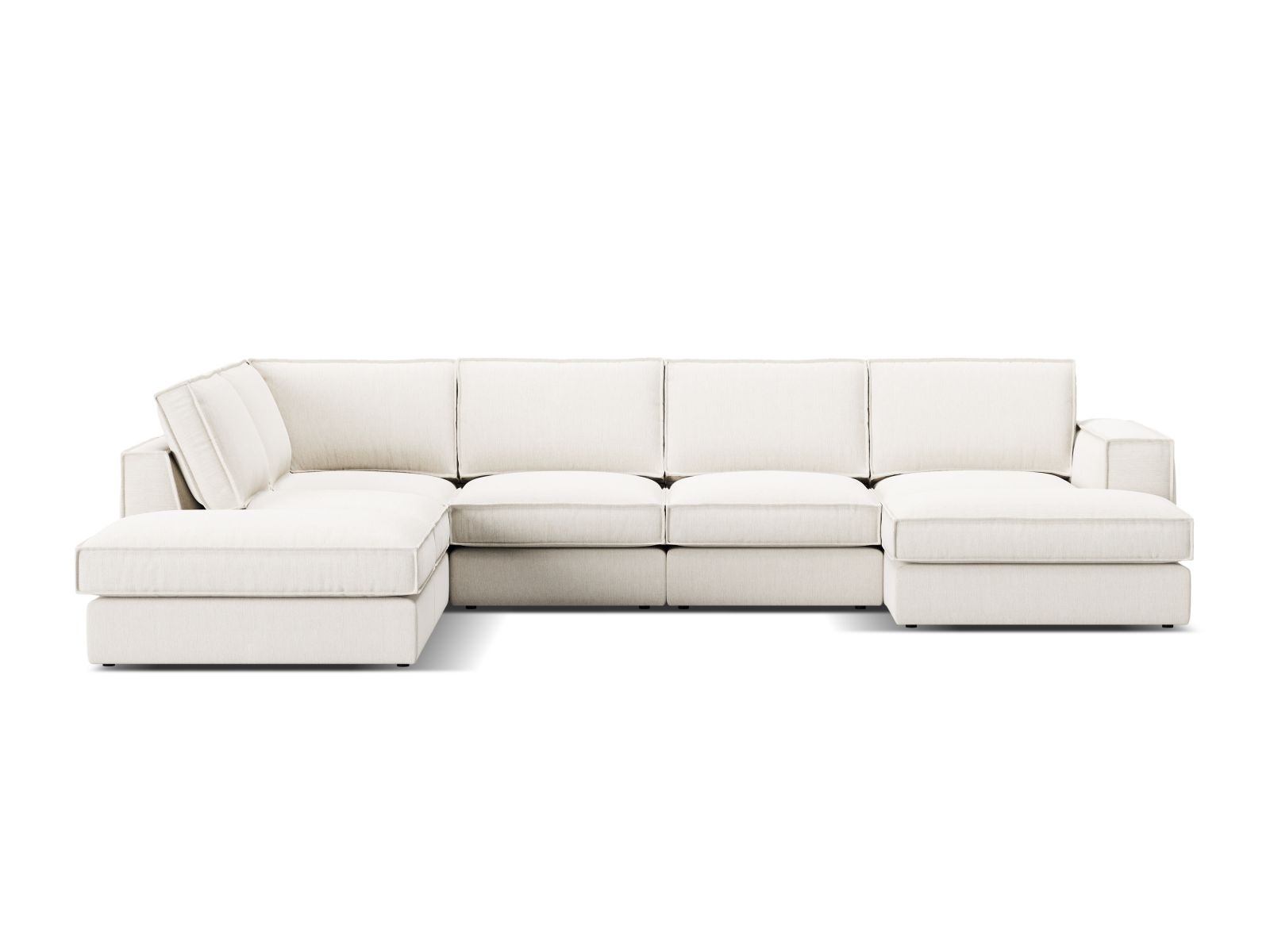 Modularna kotna sedežna garnitura Dalodei 114 (Babel White)