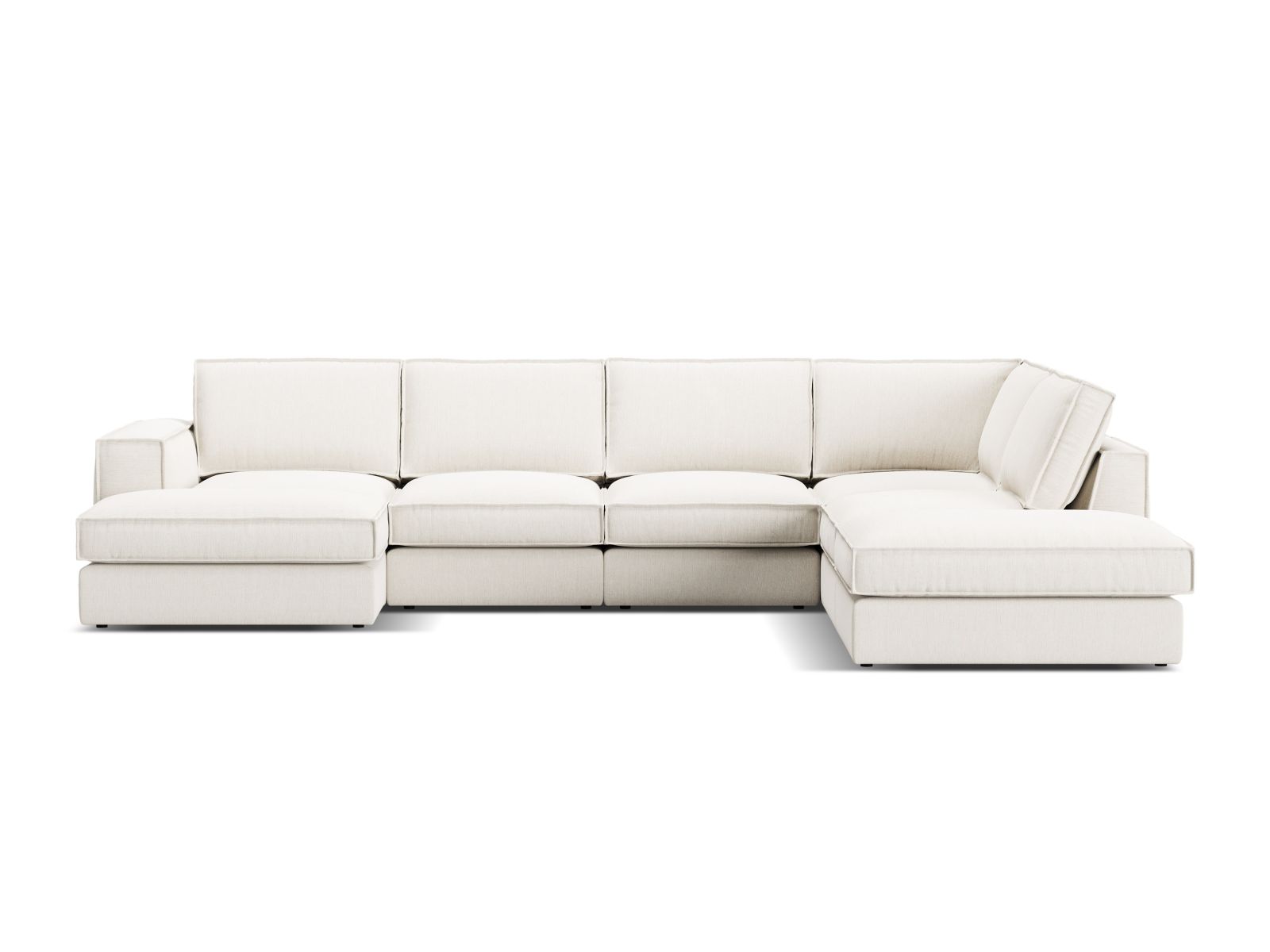 Modularna kotna sedežna garnitura Dalodei 114 (Babel White)