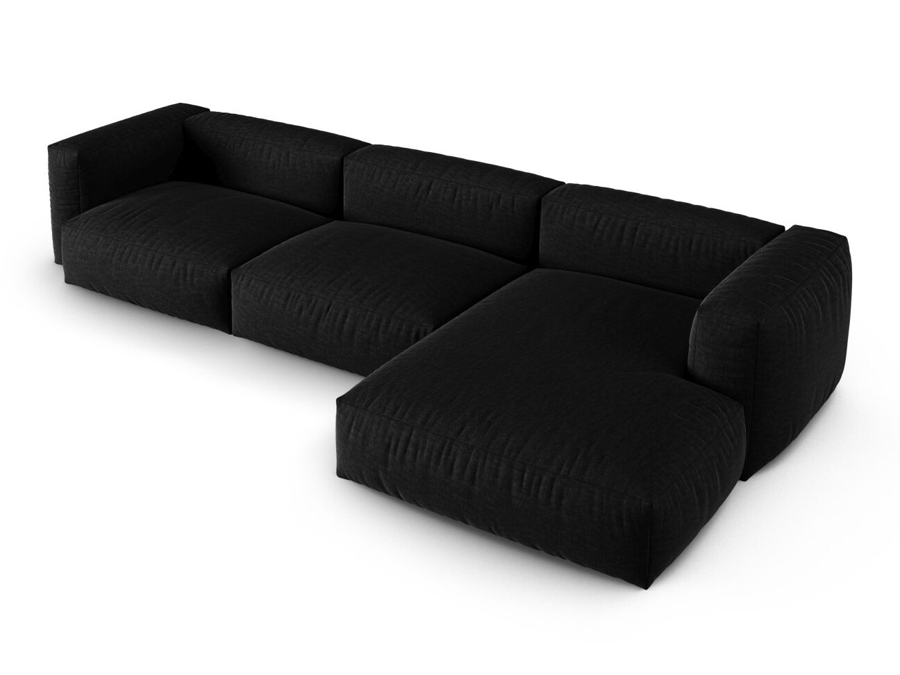 Modularna kotna sedežna garnitura Sorcoro 121 (Boston Black)