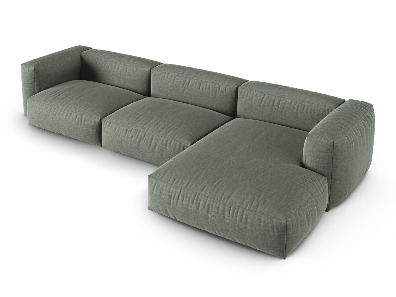 Modularna kotna sedežna garnitura Sorcoro 121 (Boston Water Green)