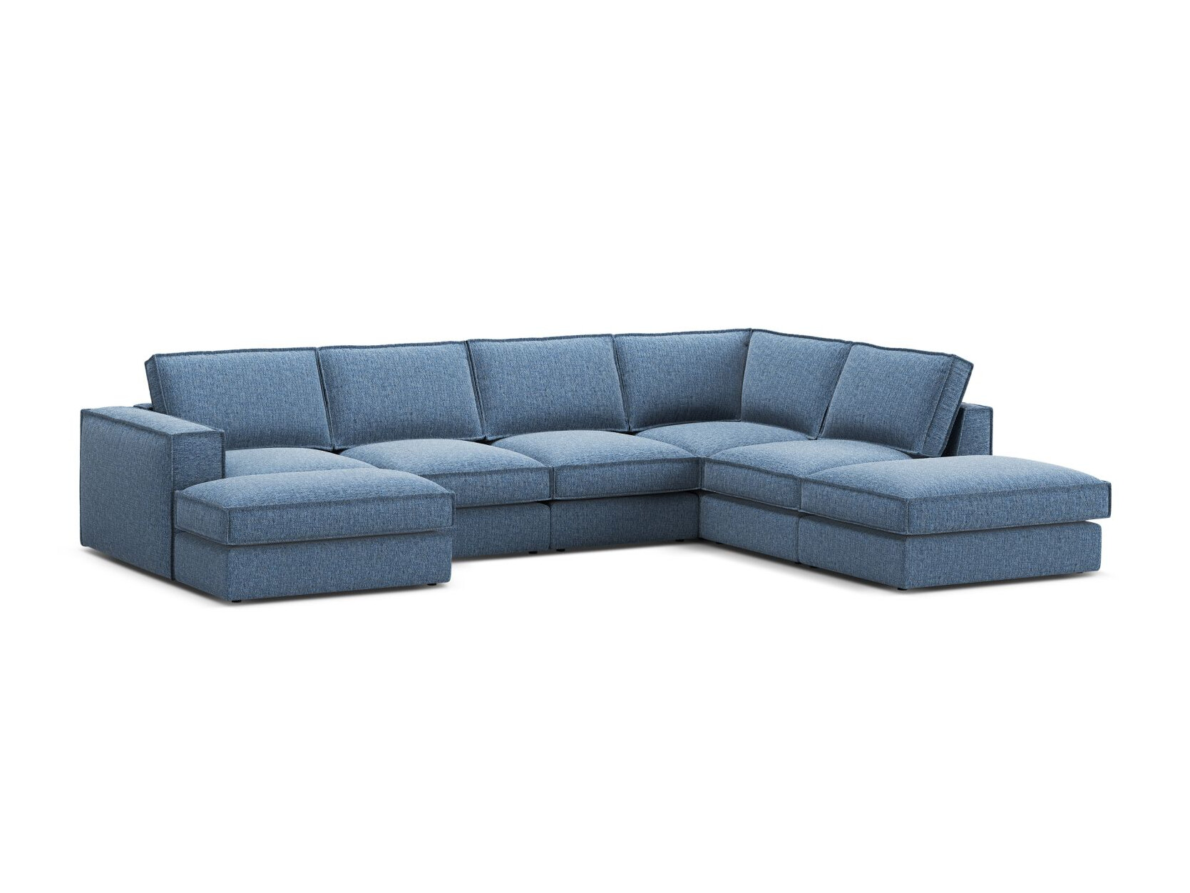 Modularna kotna sedežna garnitura Dalodei 114 (Babel Blue)
