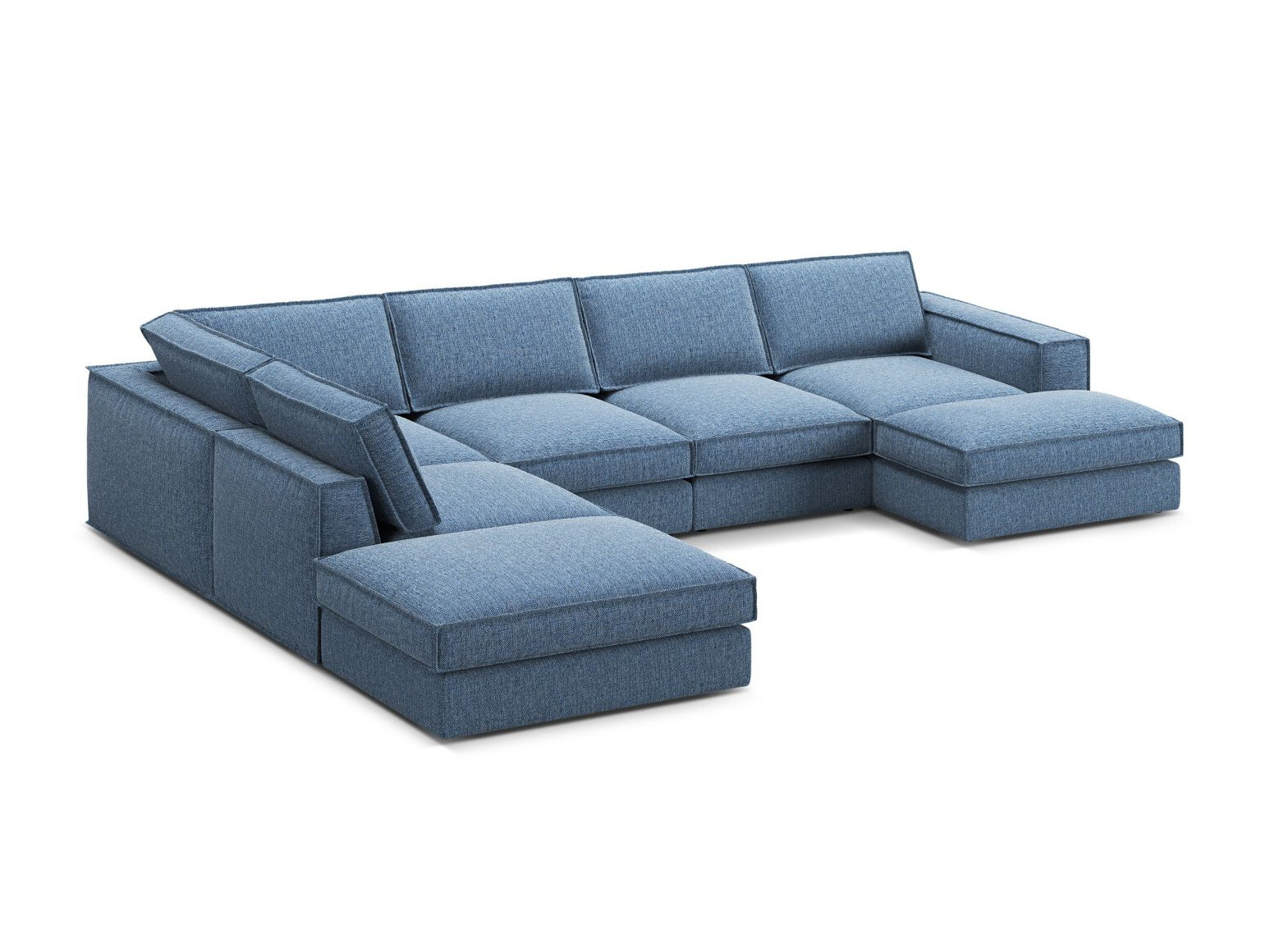 Modularna kotna sedežna garnitura Dalodei 114 (Babel Blue)