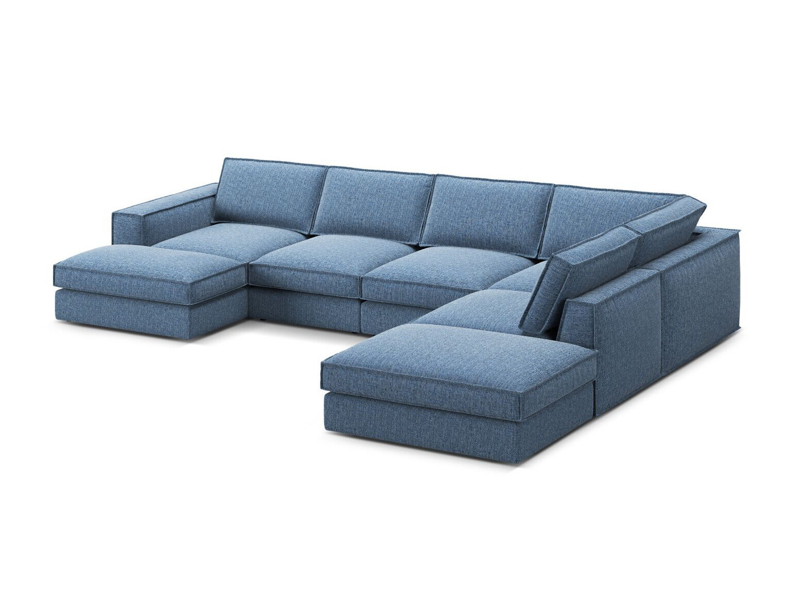 Modularna kotna sedežna garnitura Dalodei 114 (Babel Blue)
