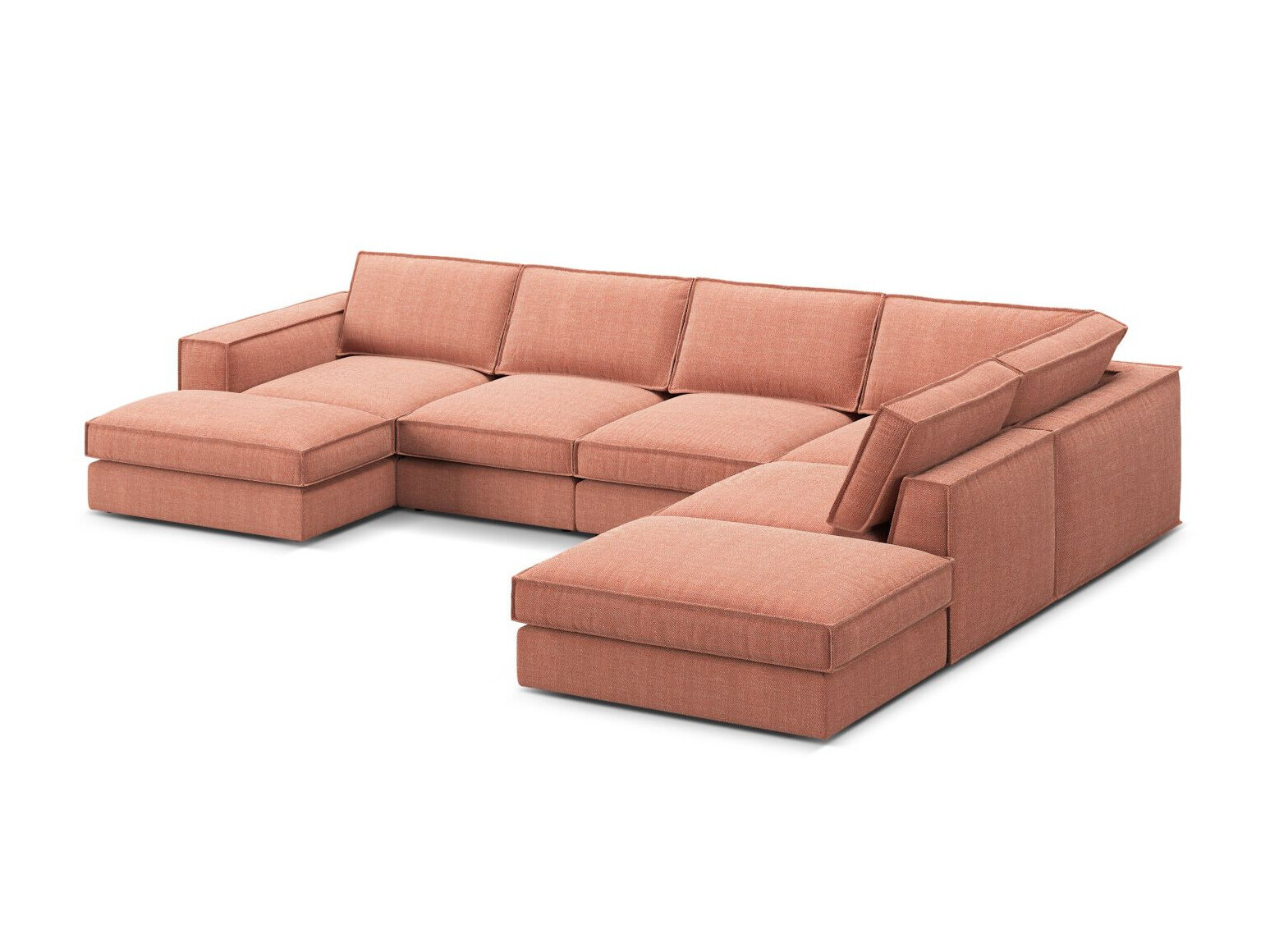 Modularna kotna sedežna garnitura Dalodei 114 (Babel Red)