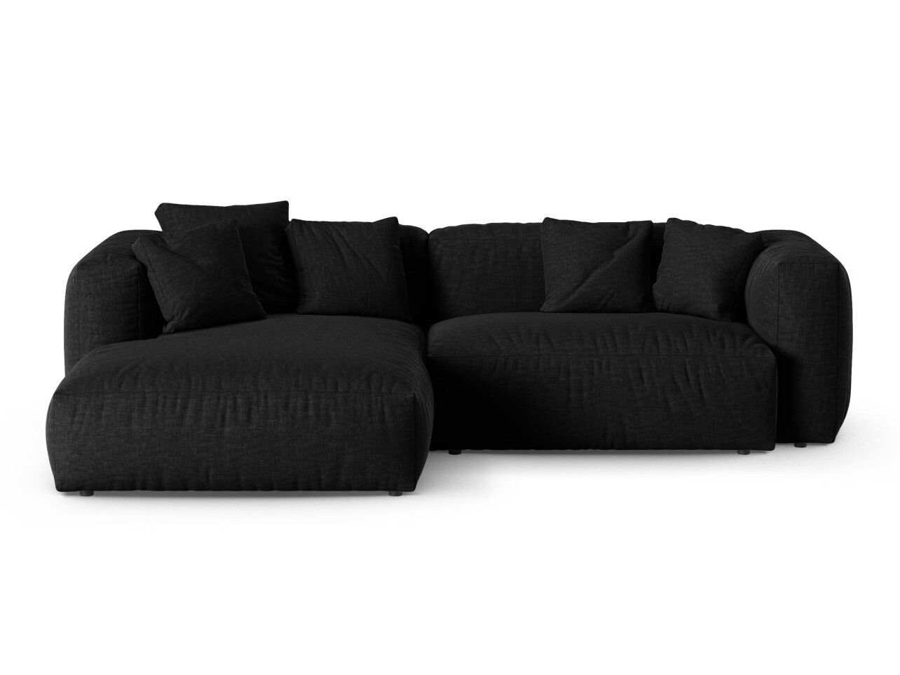 Modularna kotna sedežna garnitura Sorcoro 123 (Boston Black)