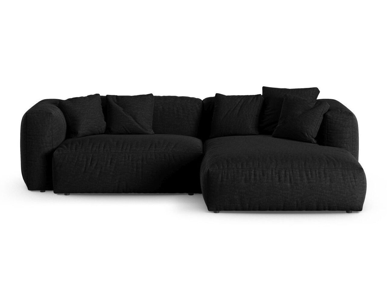 Modularna kotna sedežna garnitura Sorcoro 123 (Boston Black)