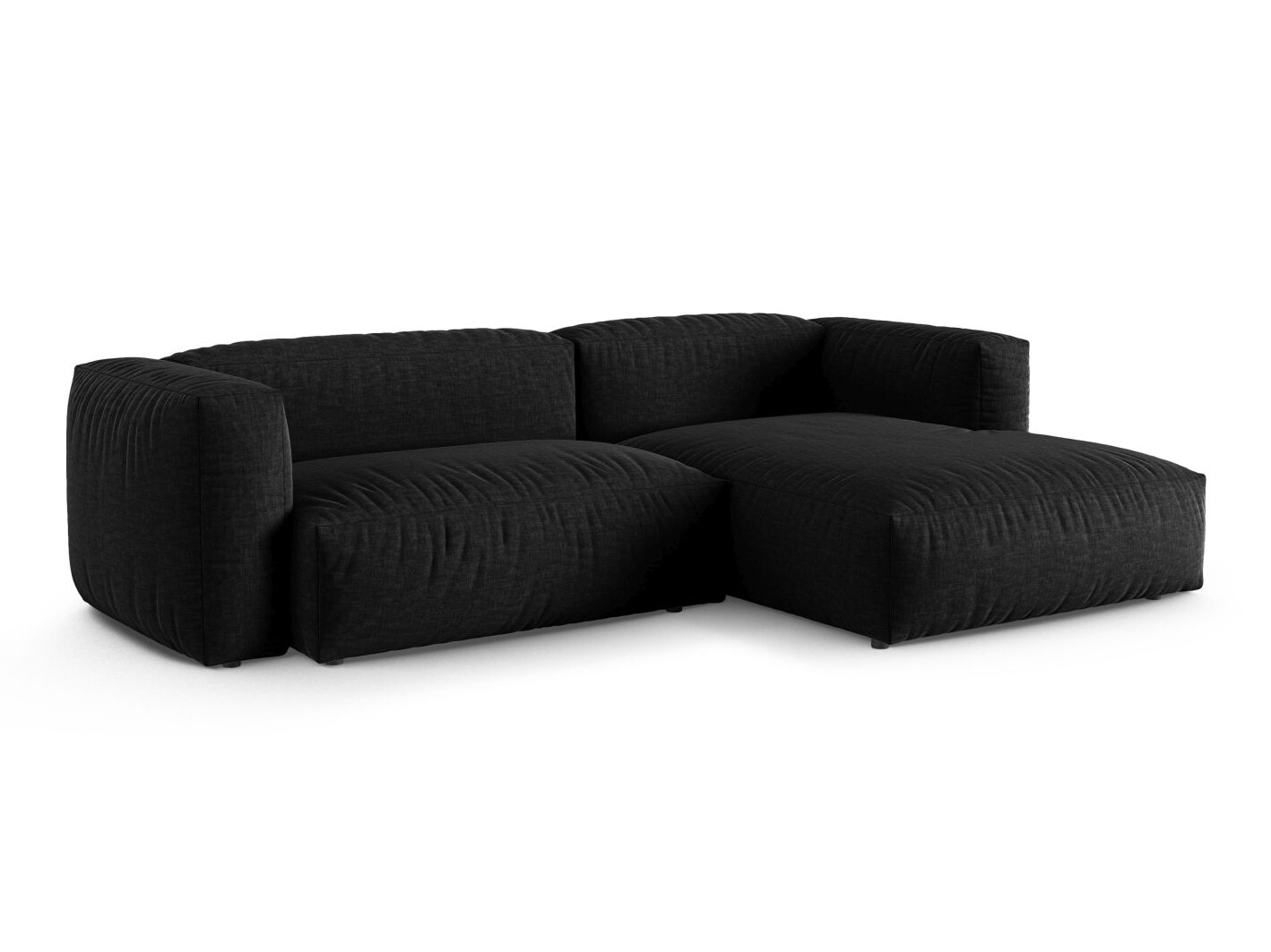Modularna kotna sedežna garnitura Sorcoro 123 (Boston Black)