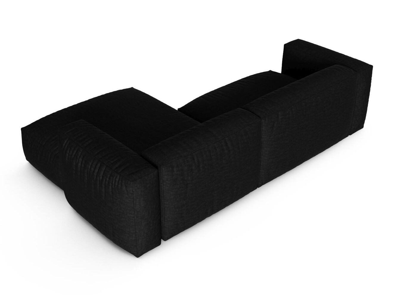 Modularna kotna sedežna garnitura Sorcoro 123 (Boston Black)