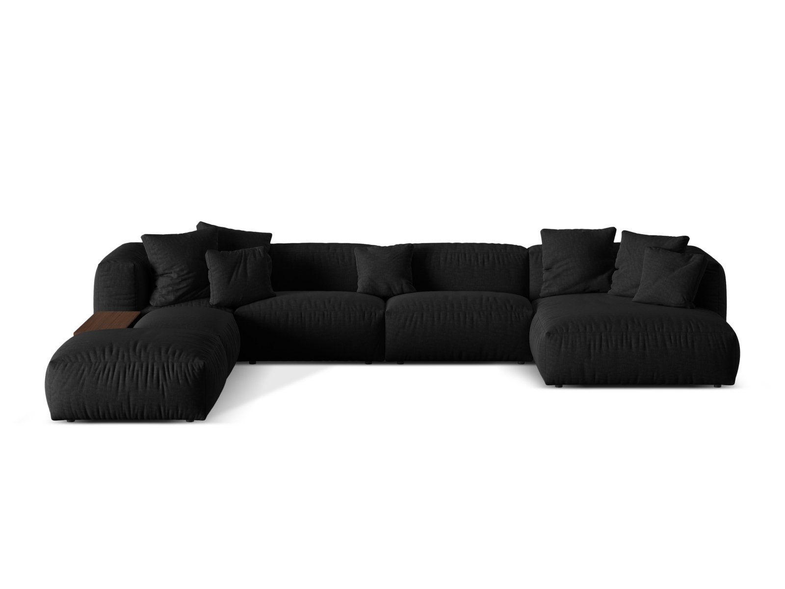 Modularna kotna sedežna garnitura Sorcoro 124 (Boston Black)