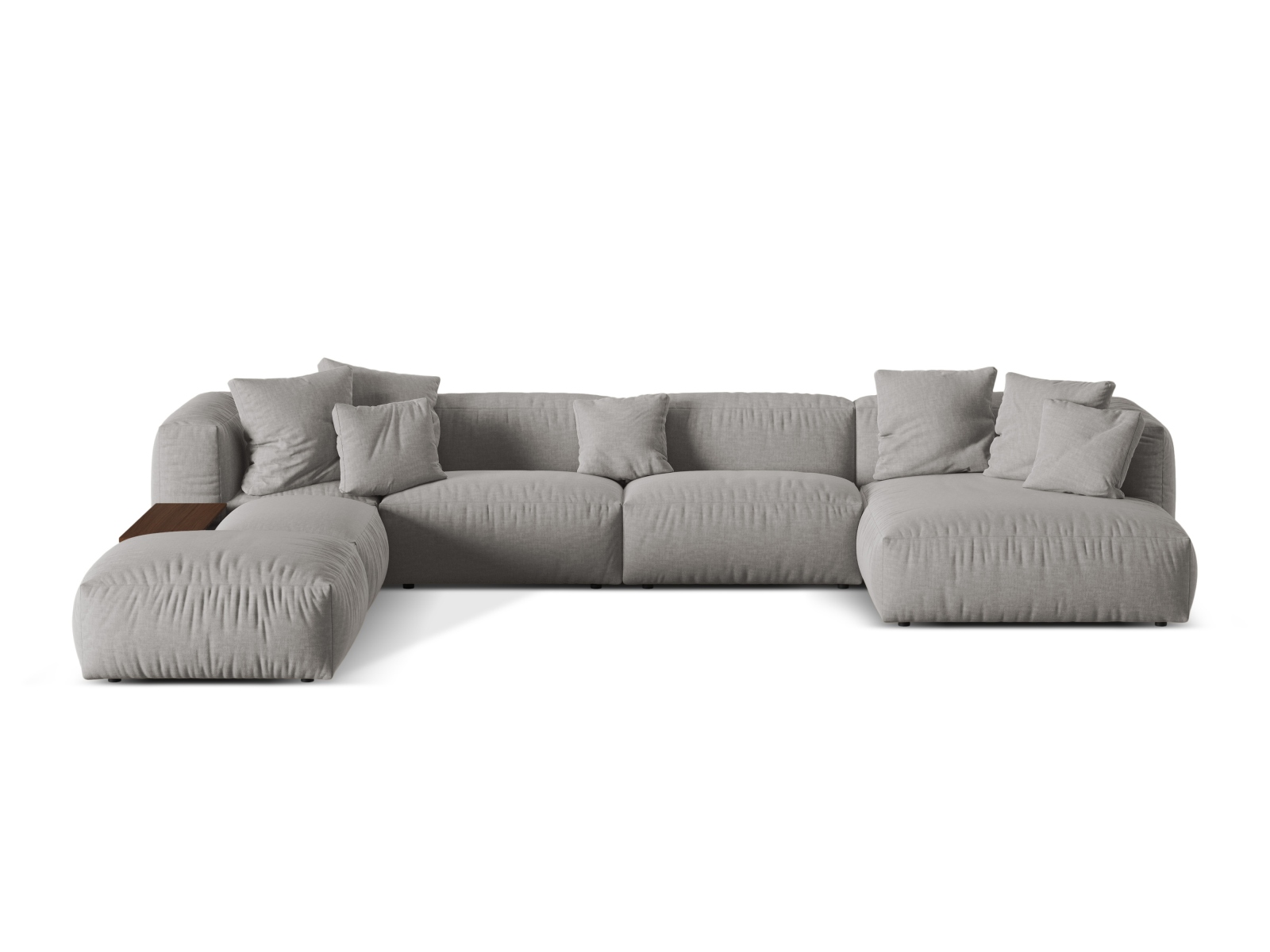 Modularna kotna sedežna garnitura Sorcoro 124 (Boston Light Grey)