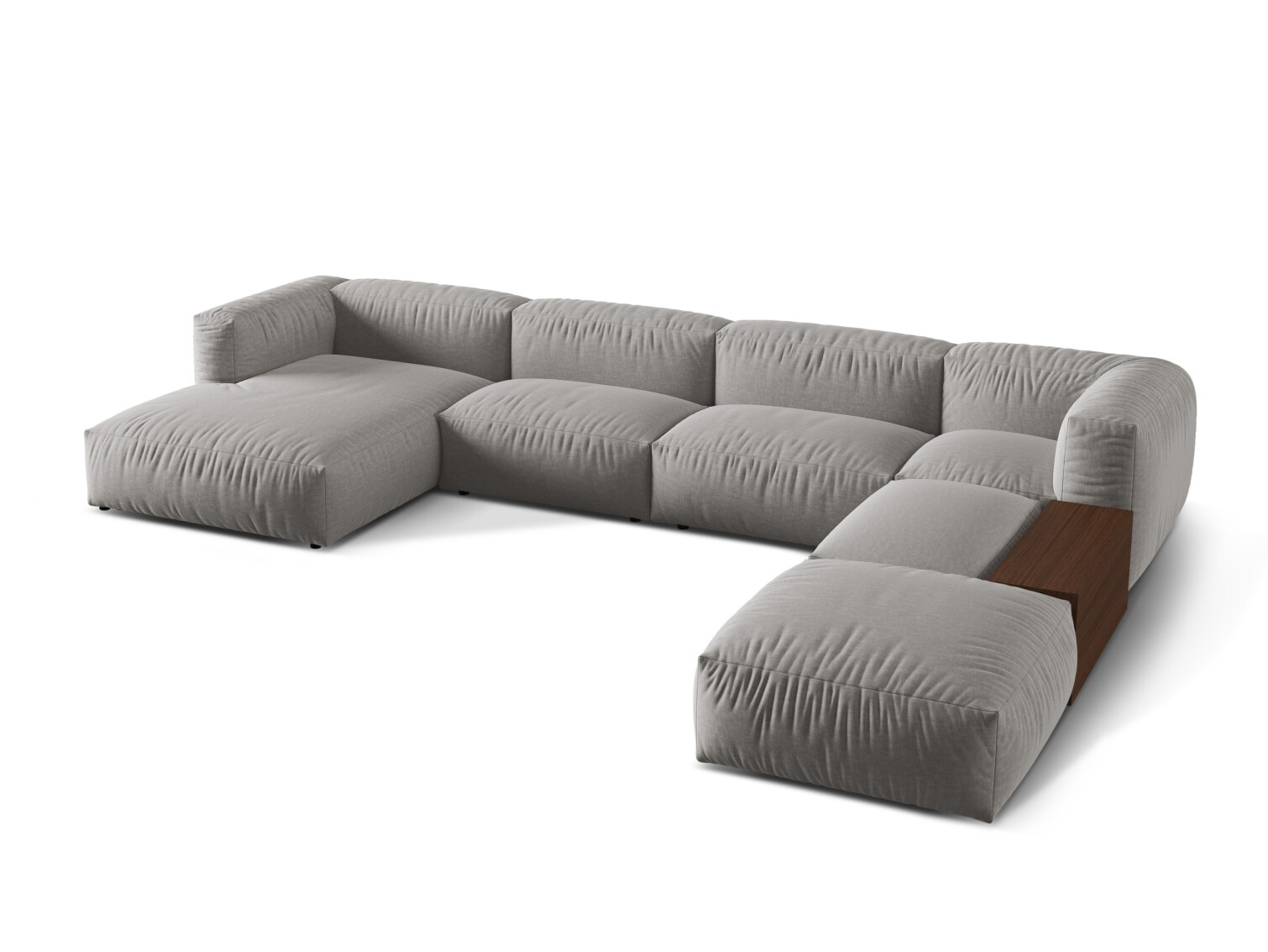 Modularna kotna sedežna garnitura Sorcoro 124 (Boston Light Grey)