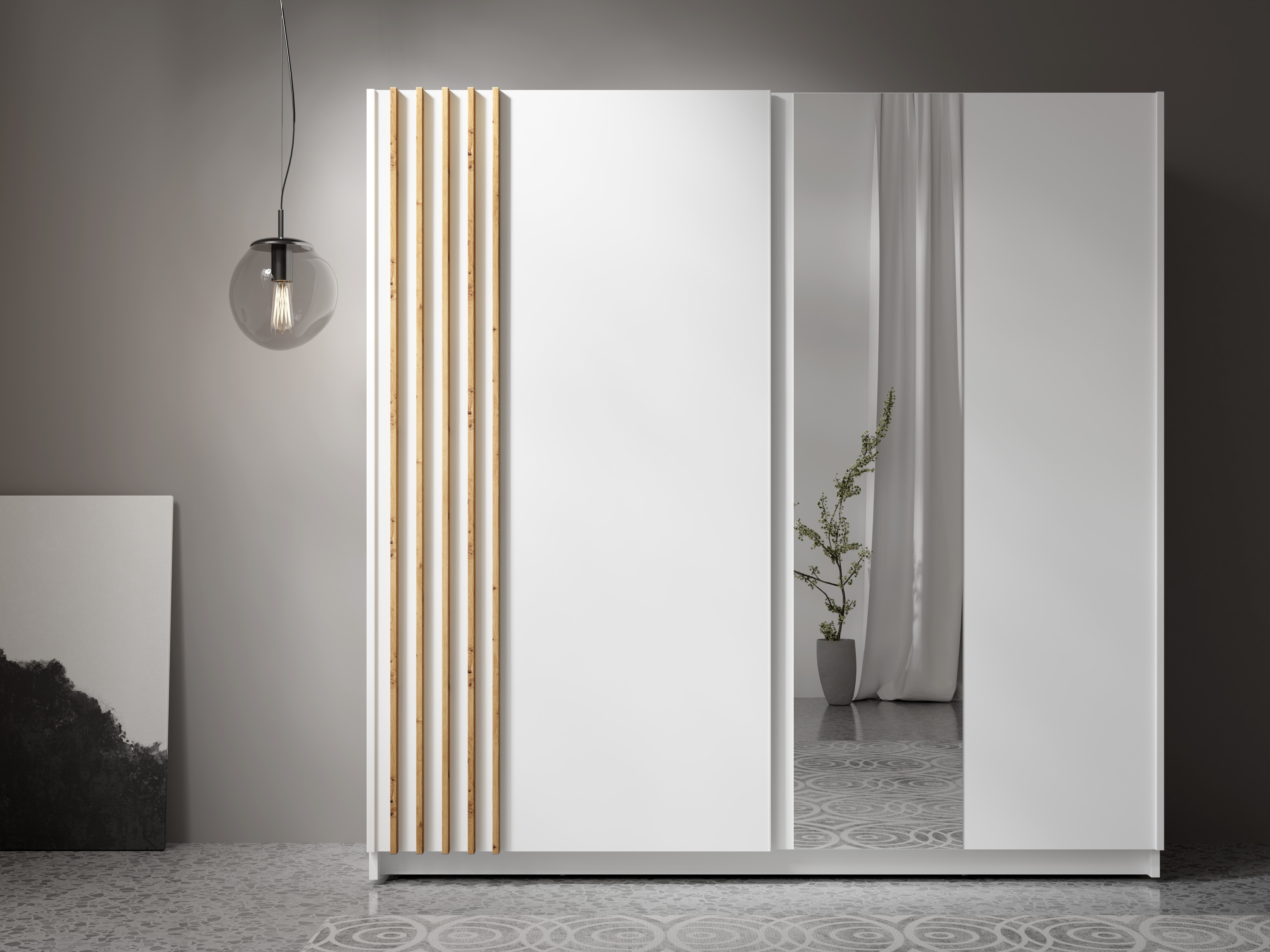 Garderobna omara Baytown 118 (Bela)