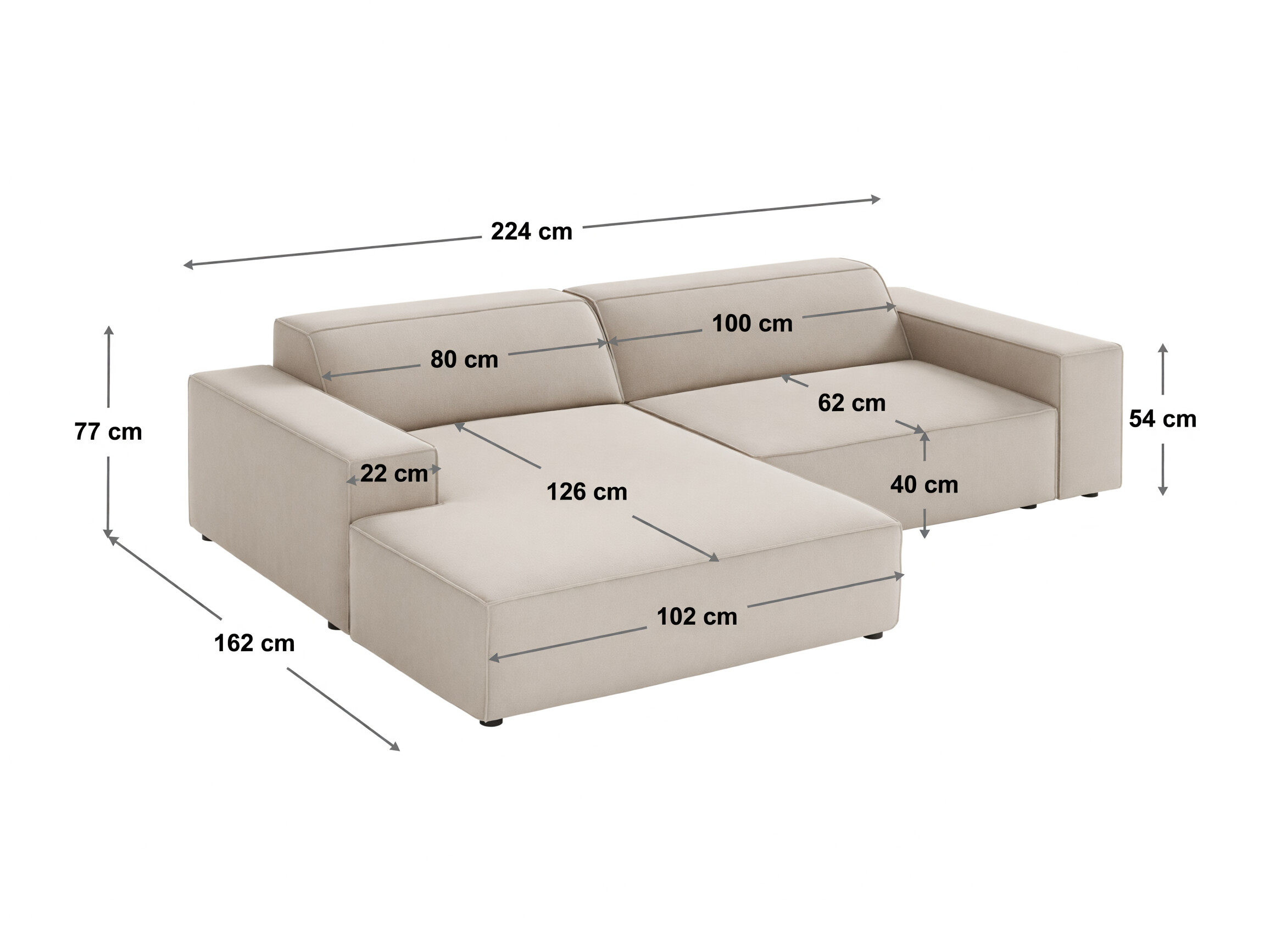 Modularna kotna sedežna garnitura Lomcalu 101 (LINS 74)