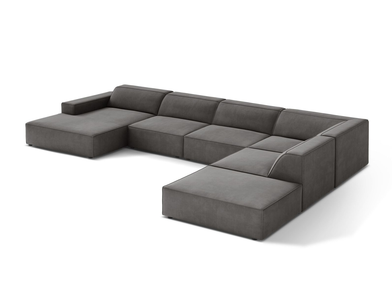 Modularna kotna sedežna garnitura Lomcalu 123 (Bluvel 13)