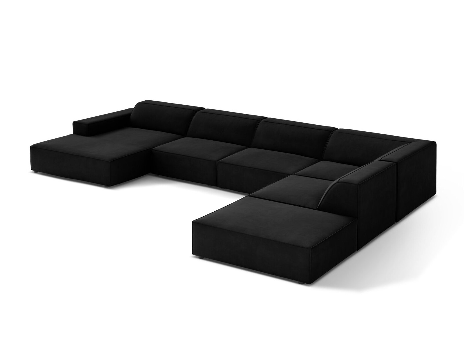Modularna kotna sedežna garnitura Lomcalu 123 (Bluvel 19)