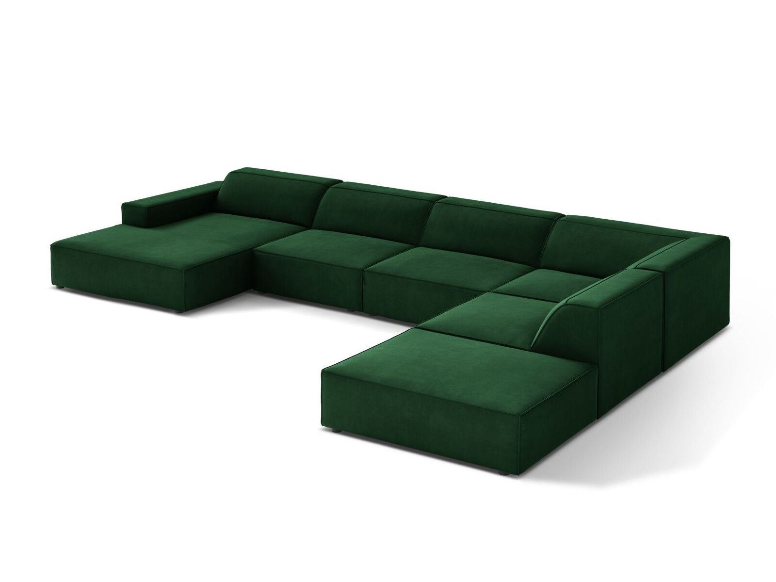 Modularna kotna sedežna garnitura Lomcalu 123 (Bluvel 78)