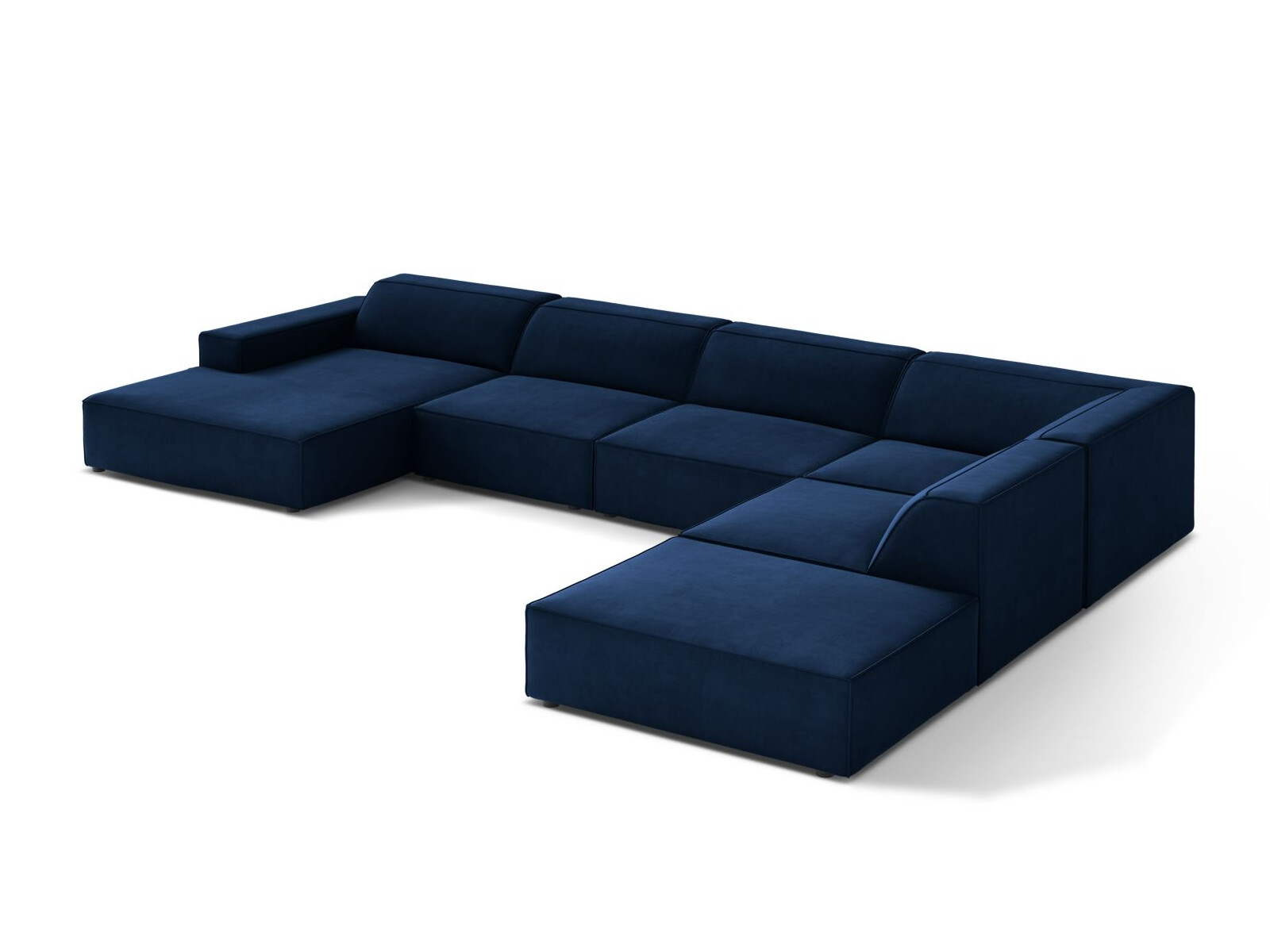 Modularna kotna sedežna garnitura Lomcalu 123 (Bluvel 86)