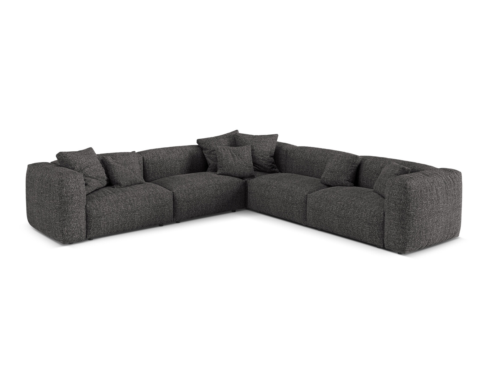 Modularna kotna sedežna garnitura Sorcoro 130 (Monet Anthracite)