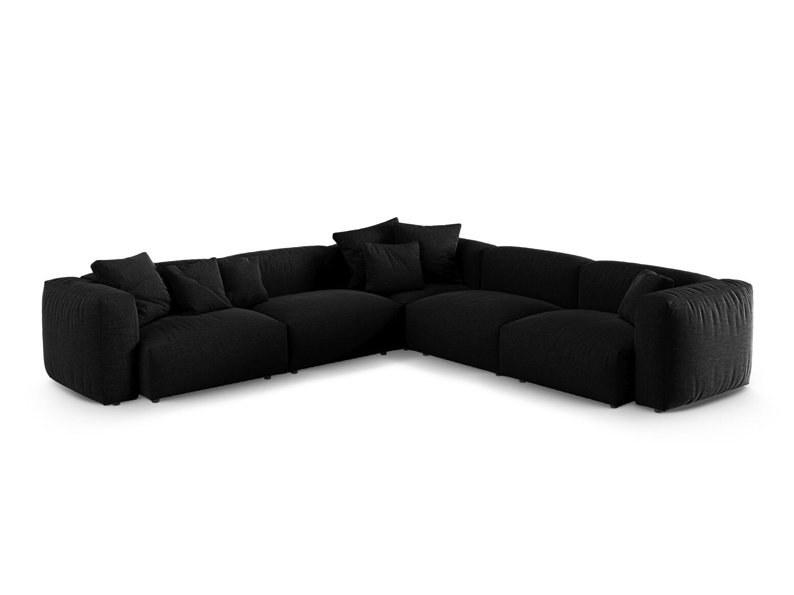 Modularna kotna sedežna garnitura Sorcoro 131 (Boston Black)