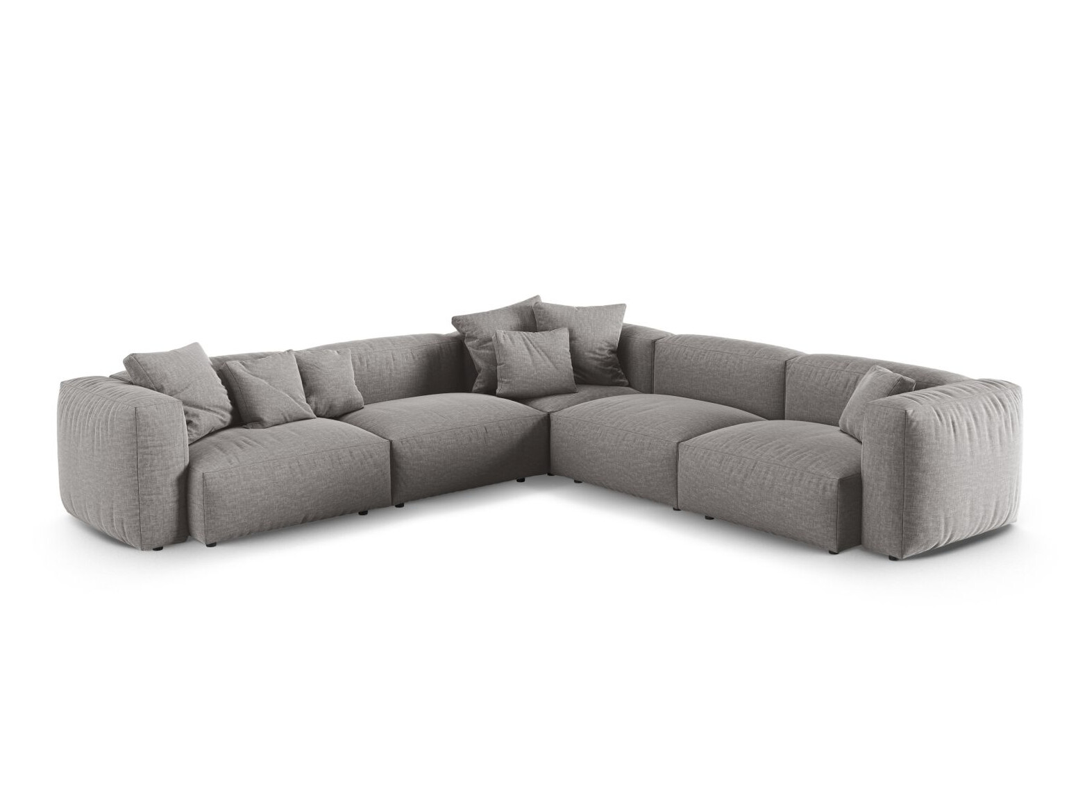 Modularna kotna sedežna garnitura Sorcoro 131 (Boston Light Grey)