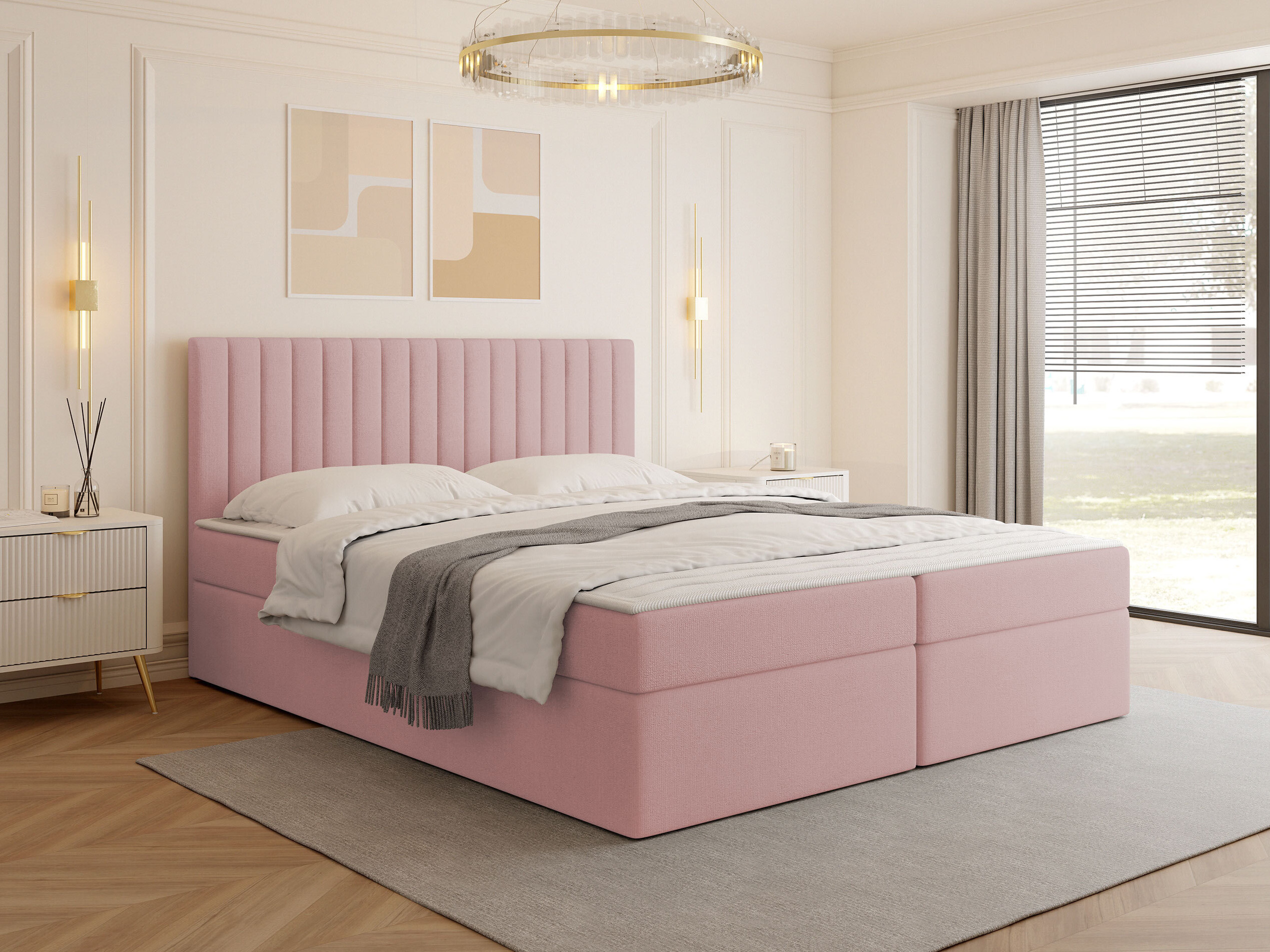 Boxspring postelja Comfivo Apis I (Polo 882)