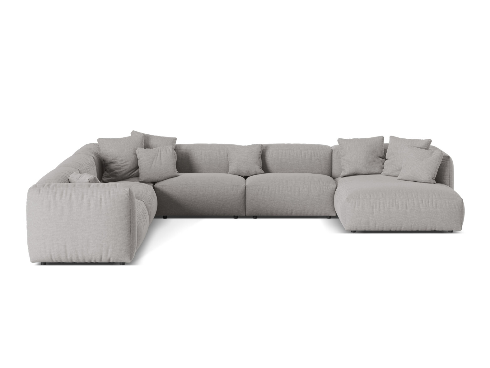 Modularna kotna sedežna garnitura Sorcoro 132 (Boston Light Grey)