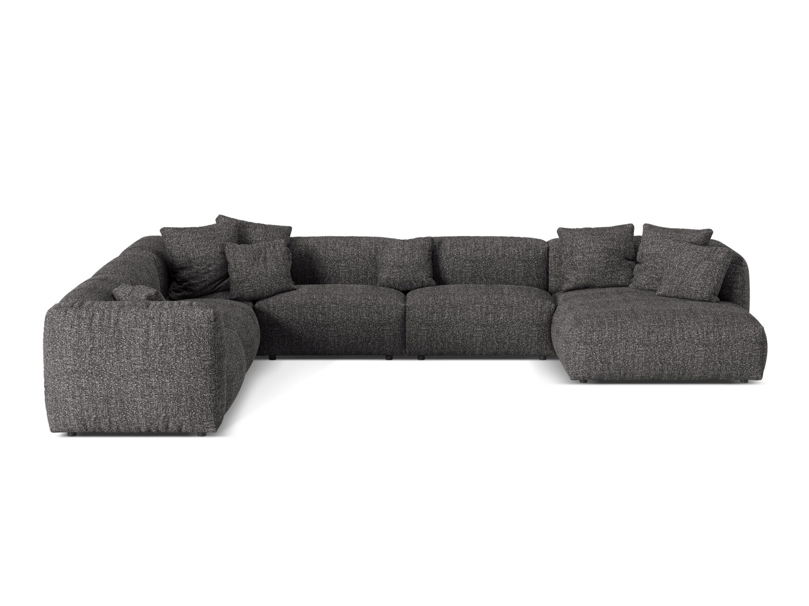 Modularna kotna sedežna garnitura Sorcoro 132 (Monet Anthracite)
