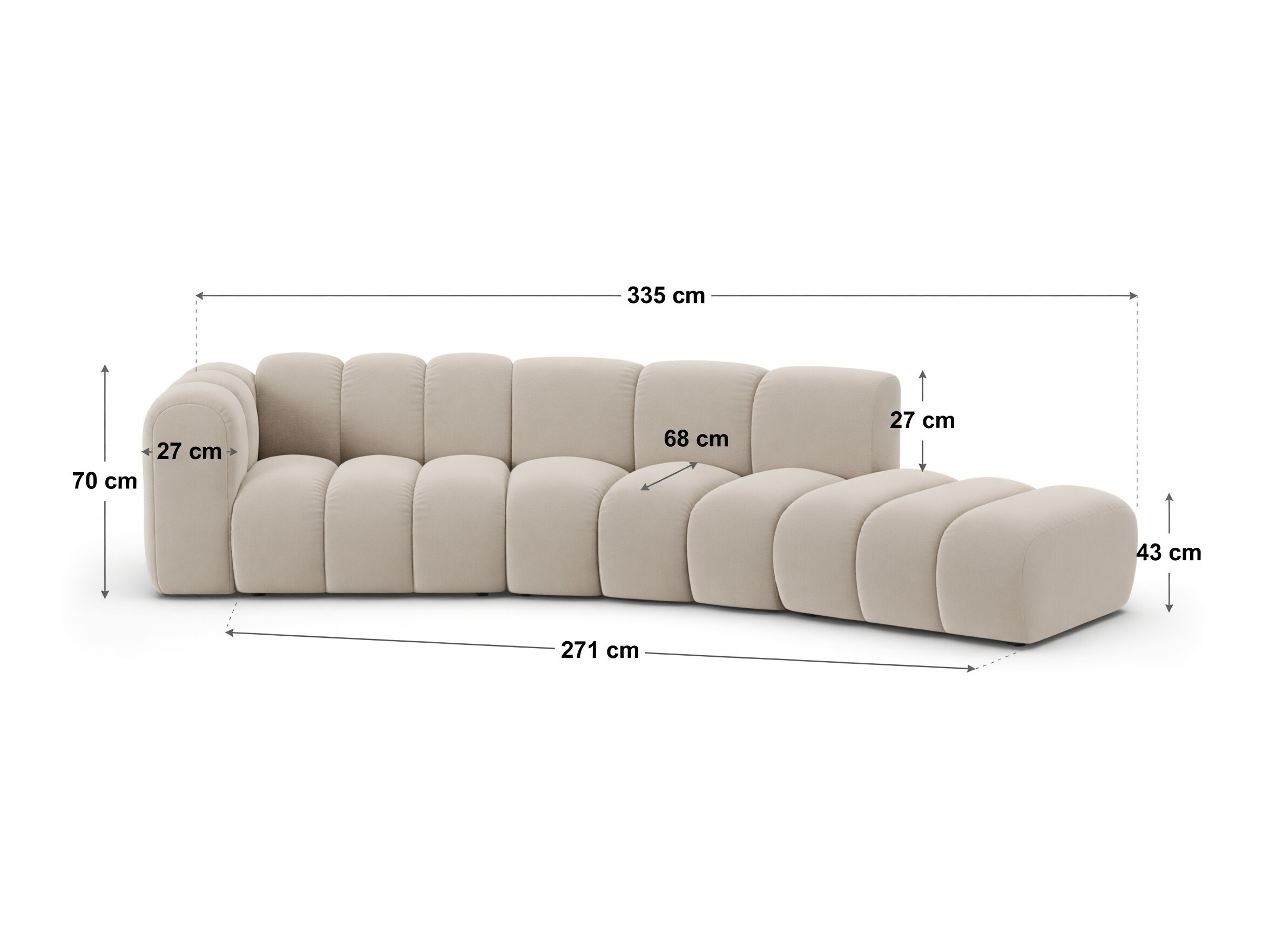 Modularni kavč Cirleve 107 (Venus 2932)