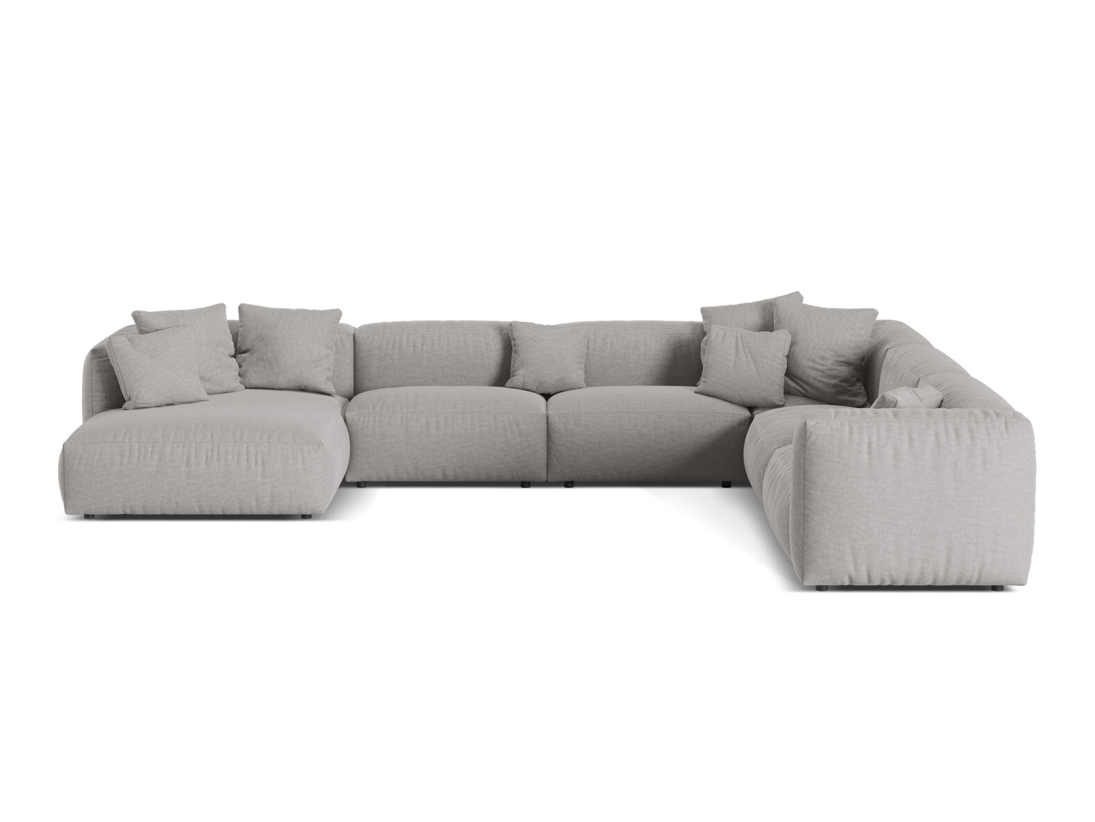 Modularna kotna sedežna garnitura Sorcoro 132 (Boston Light Grey)