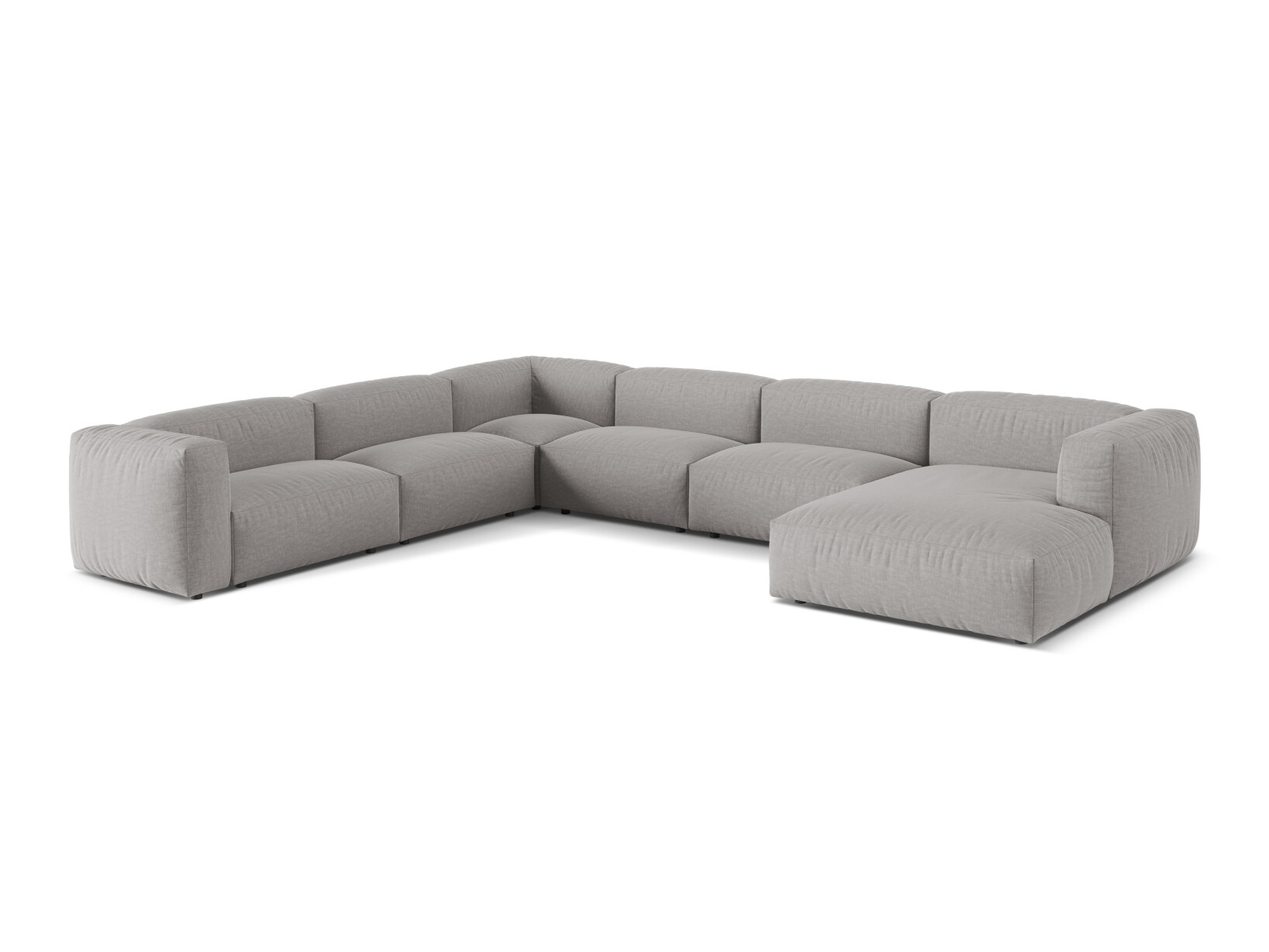 Modularna kotna sedežna garnitura Sorcoro 132 (Boston Light Grey)