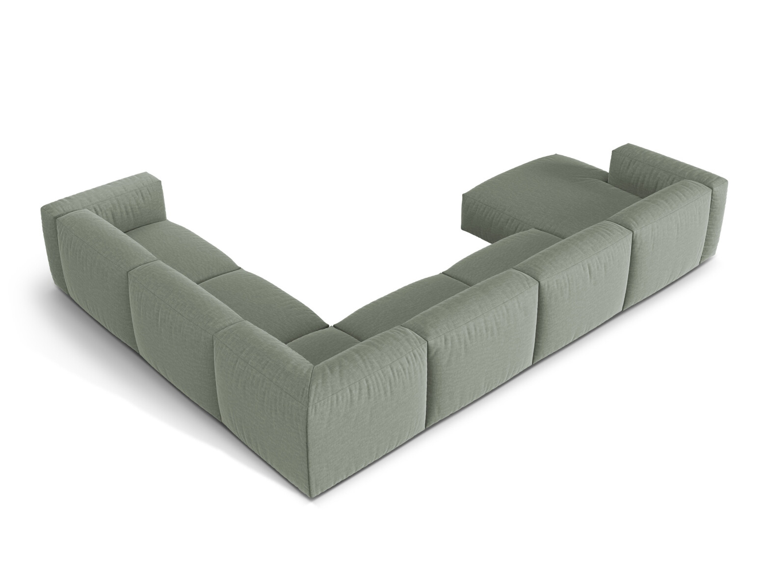 Modularna kotna sedežna garnitura Sorcoro 132 (Boston Water Green)