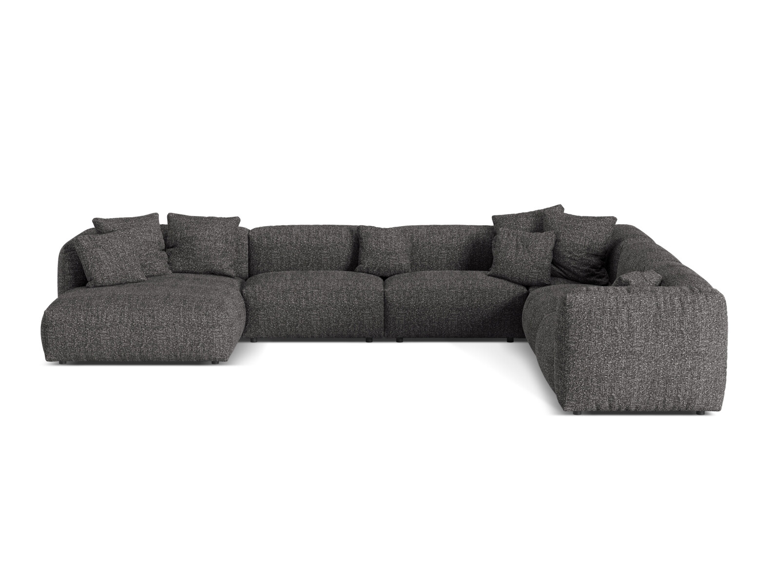 Modularna kotna sedežna garnitura Sorcoro 132 (Monet Anthracite)