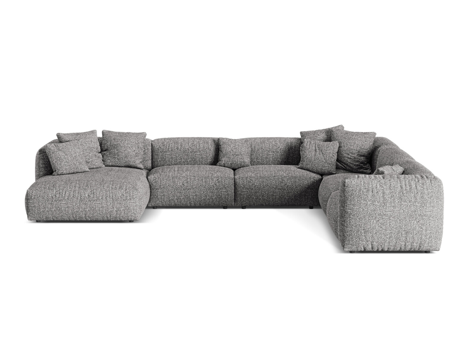 Modularna kotna sedežna garnitura Sorcoro 132 (Monet Graphite)
