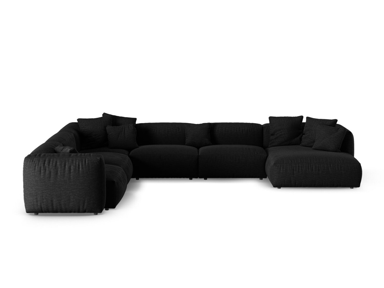 Modularna kotna sedežna garnitura Sorcoro 133 (Boston Black)