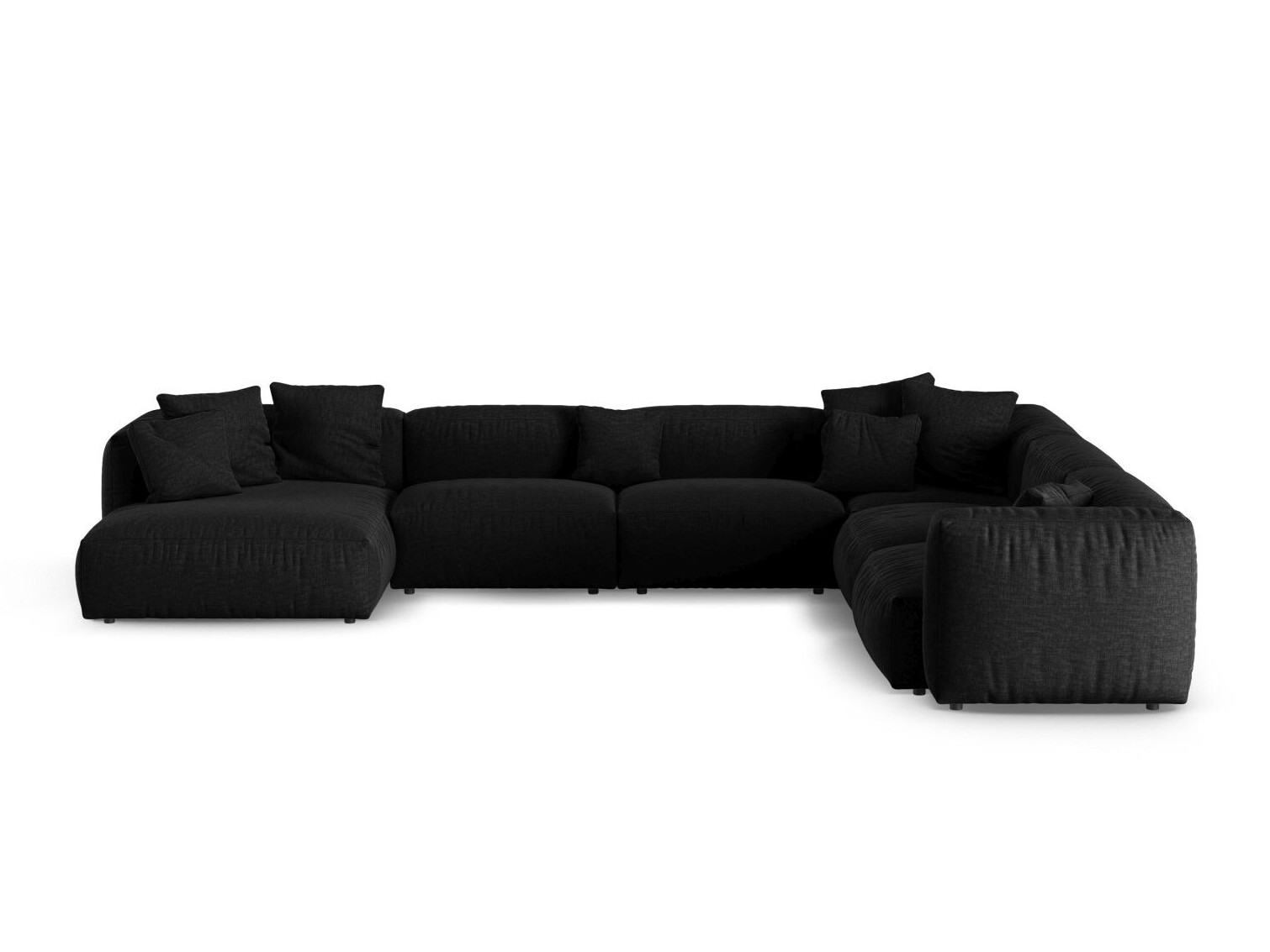 Modularna kotna sedežna garnitura Sorcoro 133 (Boston Black)