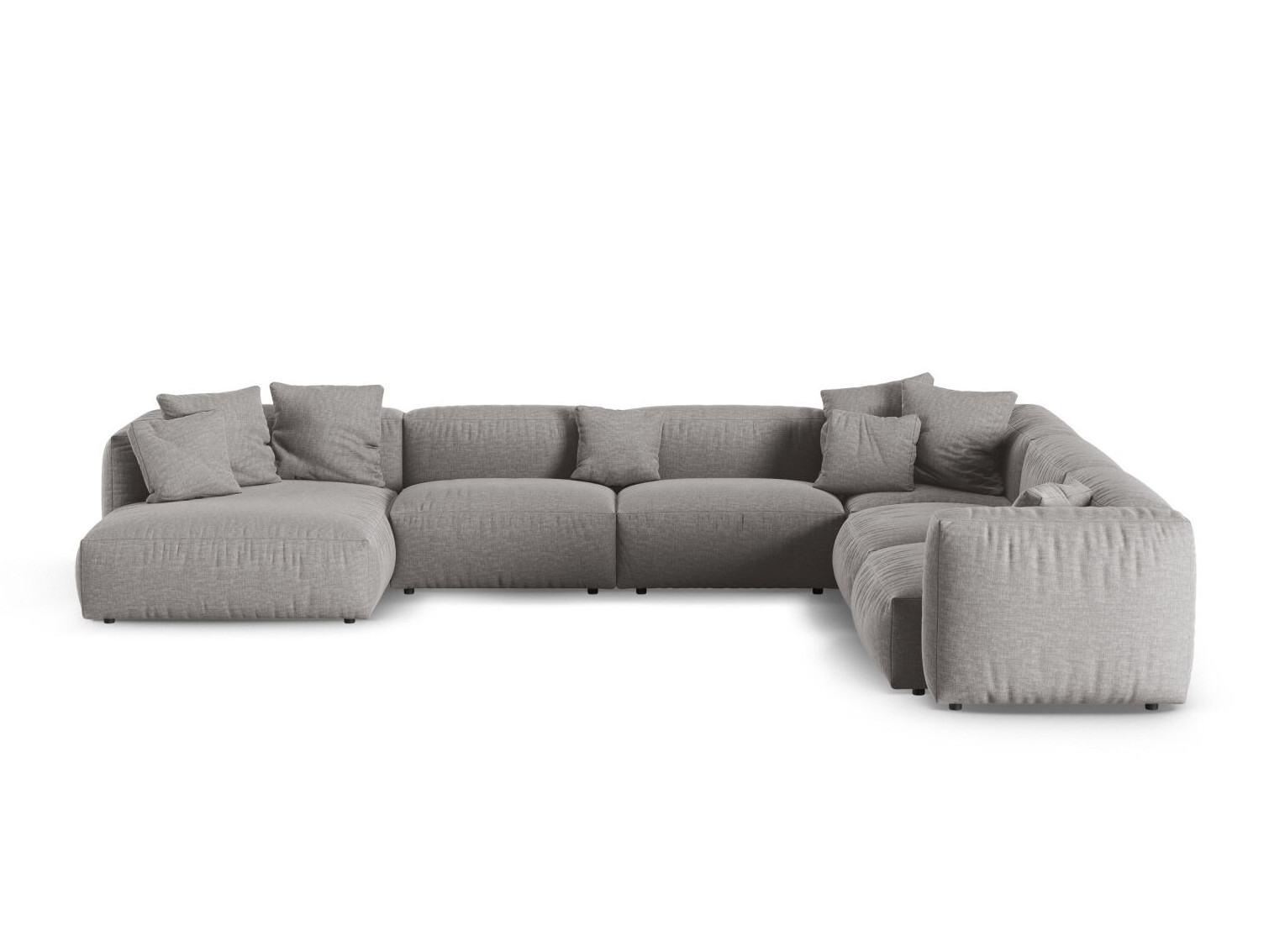 Modularna kotna sedežna garnitura Sorcoro 133 (Boston Light Grey)