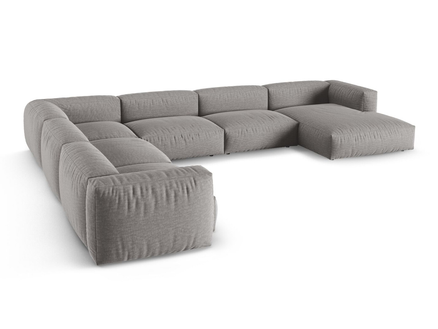 Modularna kotna sedežna garnitura Sorcoro 133 (Boston Light Grey)
