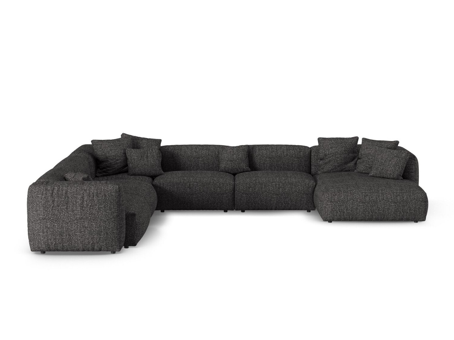 Modularna kotna sedežna garnitura Sorcoro 133 (Monet Anthracite)